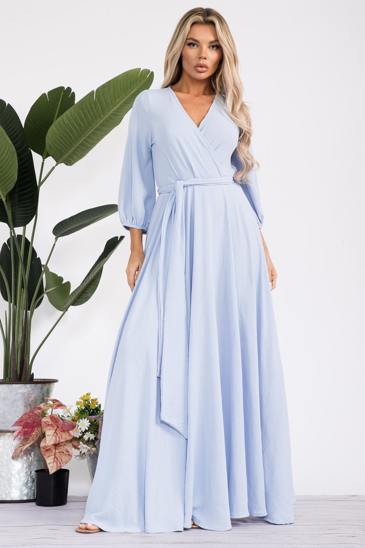 HH568X-S1 - LONGSLEEVE MAXI DRESS
