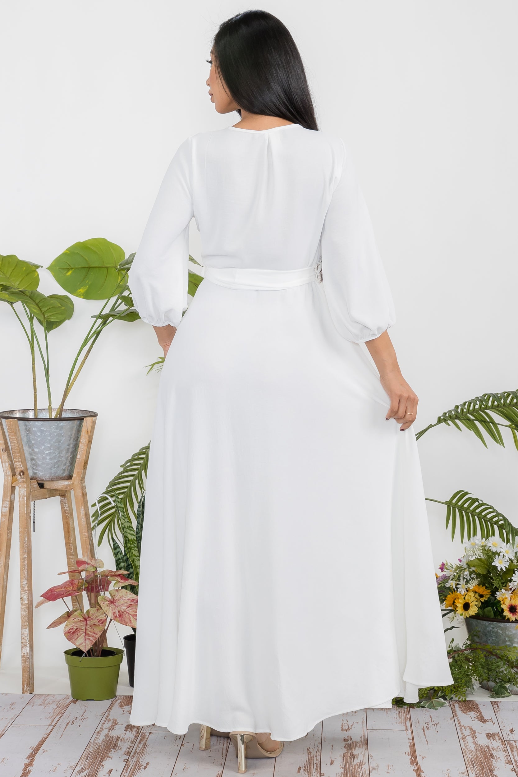 HH568X-S1 - LONGSLEEVE MAXI DRESS