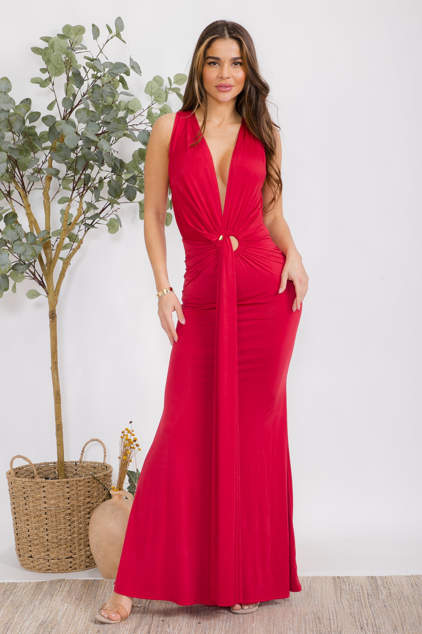 KD9791 Silhouette Maxi Dress