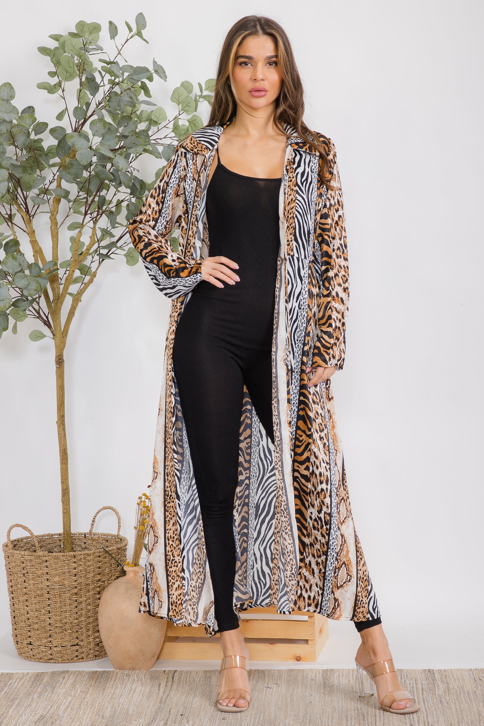 HH530R-P1 ANIMAL PRINT DUSTER