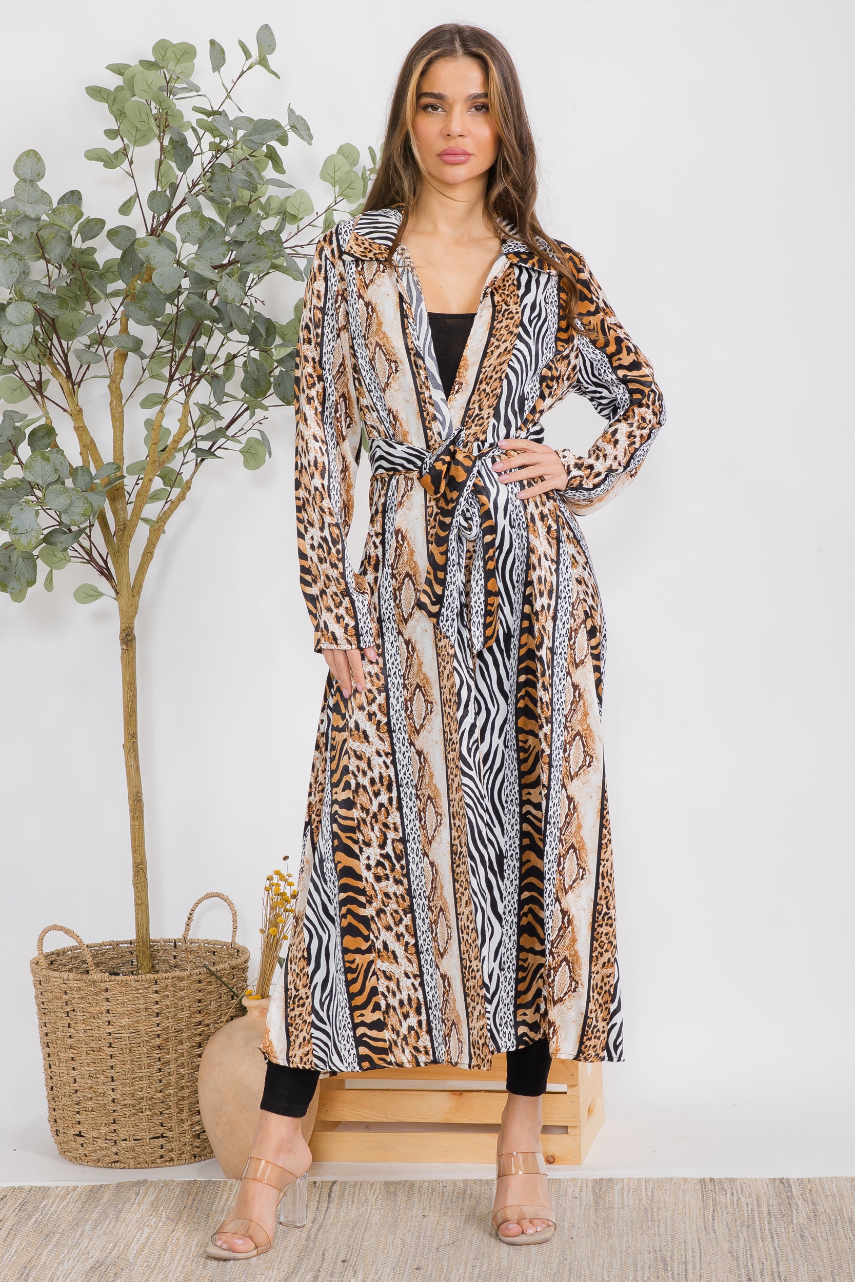 HH530R-P1 ANIMAL PRINT DUSTER