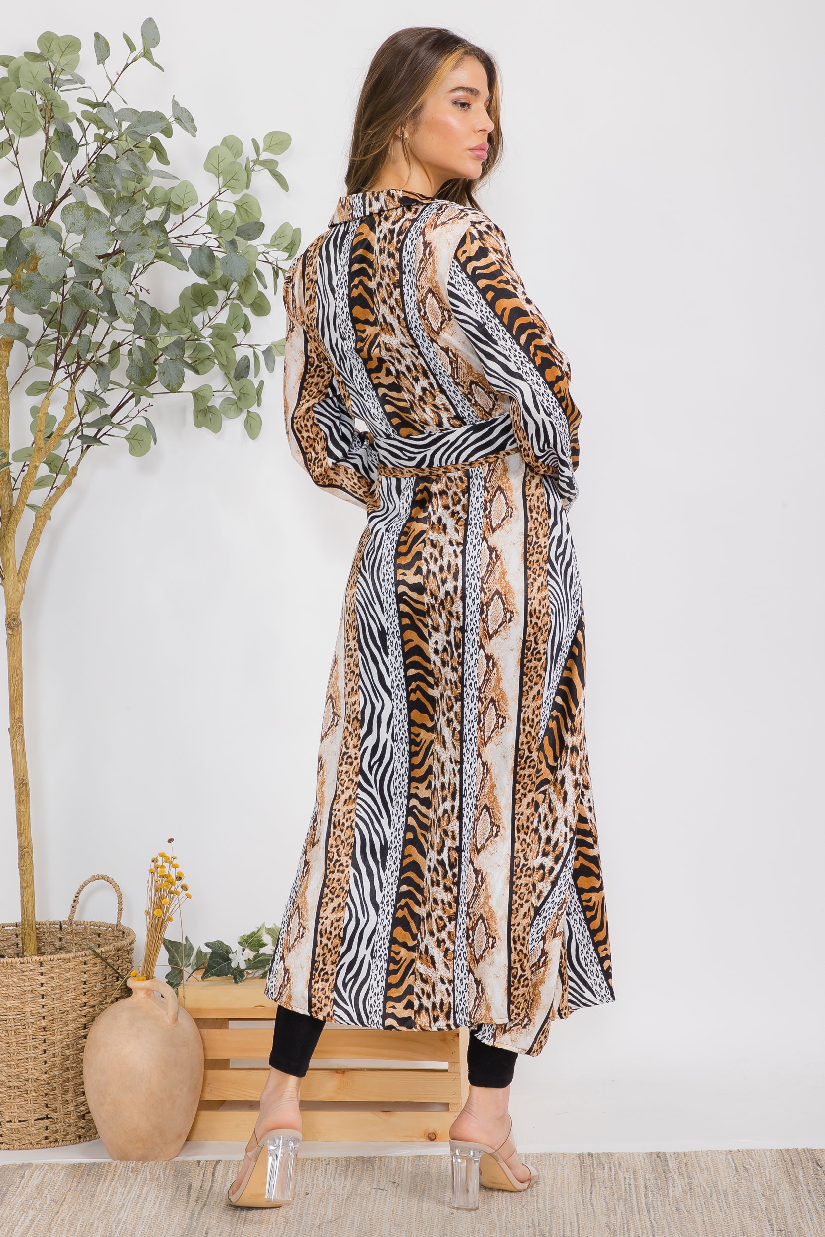 HH530R-P1 ANIMAL PRINT DUSTER