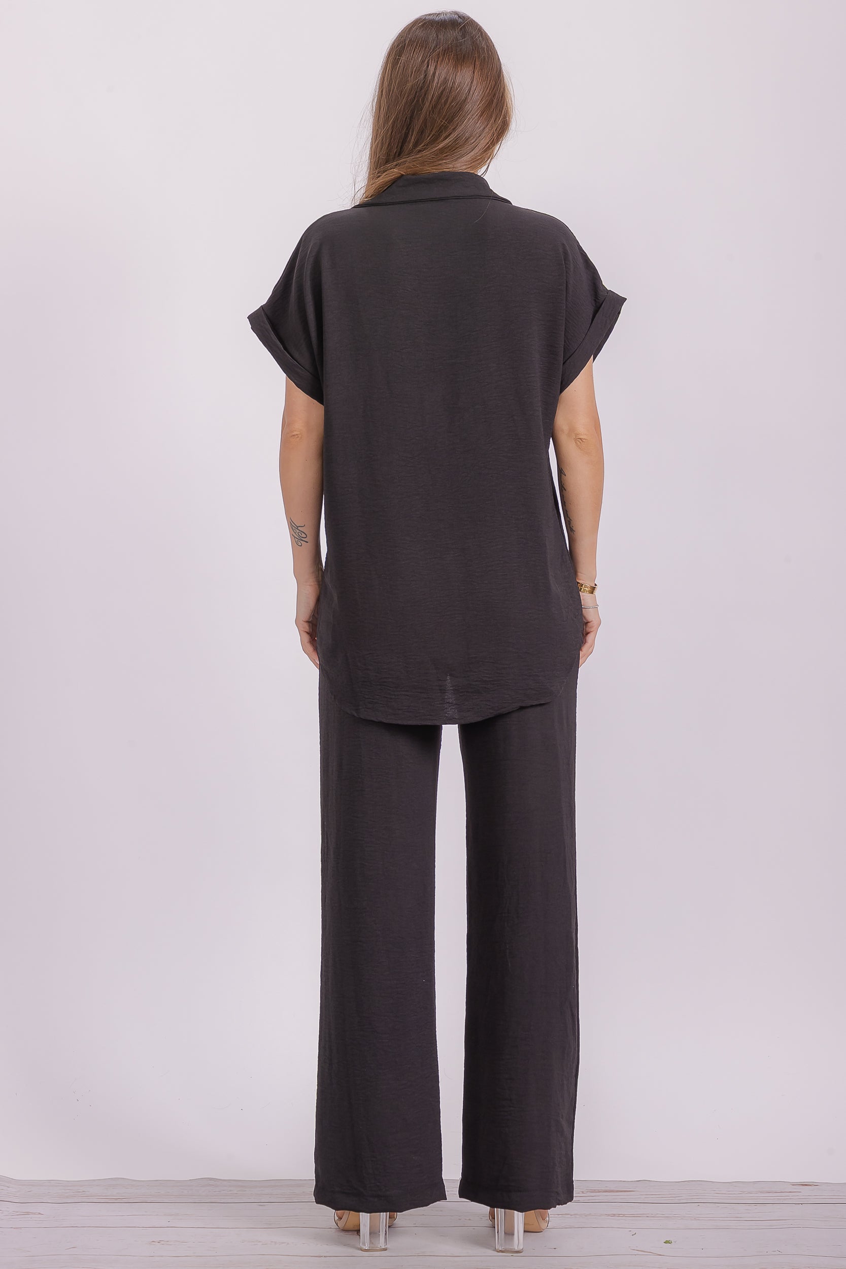HH776R-S Two Pieces Shirt and Pants Set