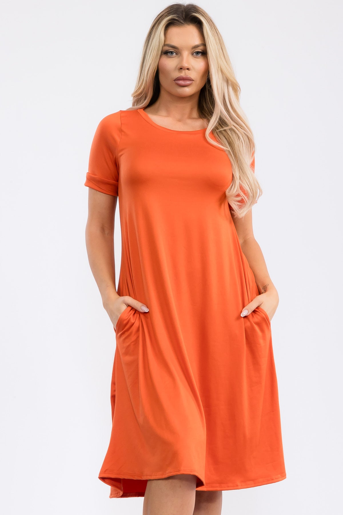 SAN136X-S Tunic Dress with Pockets