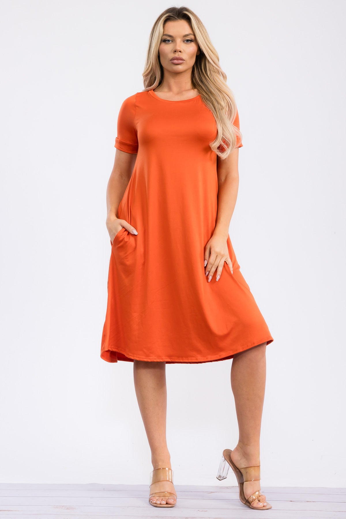 SAN136X-S Tunic Dress with Pockets