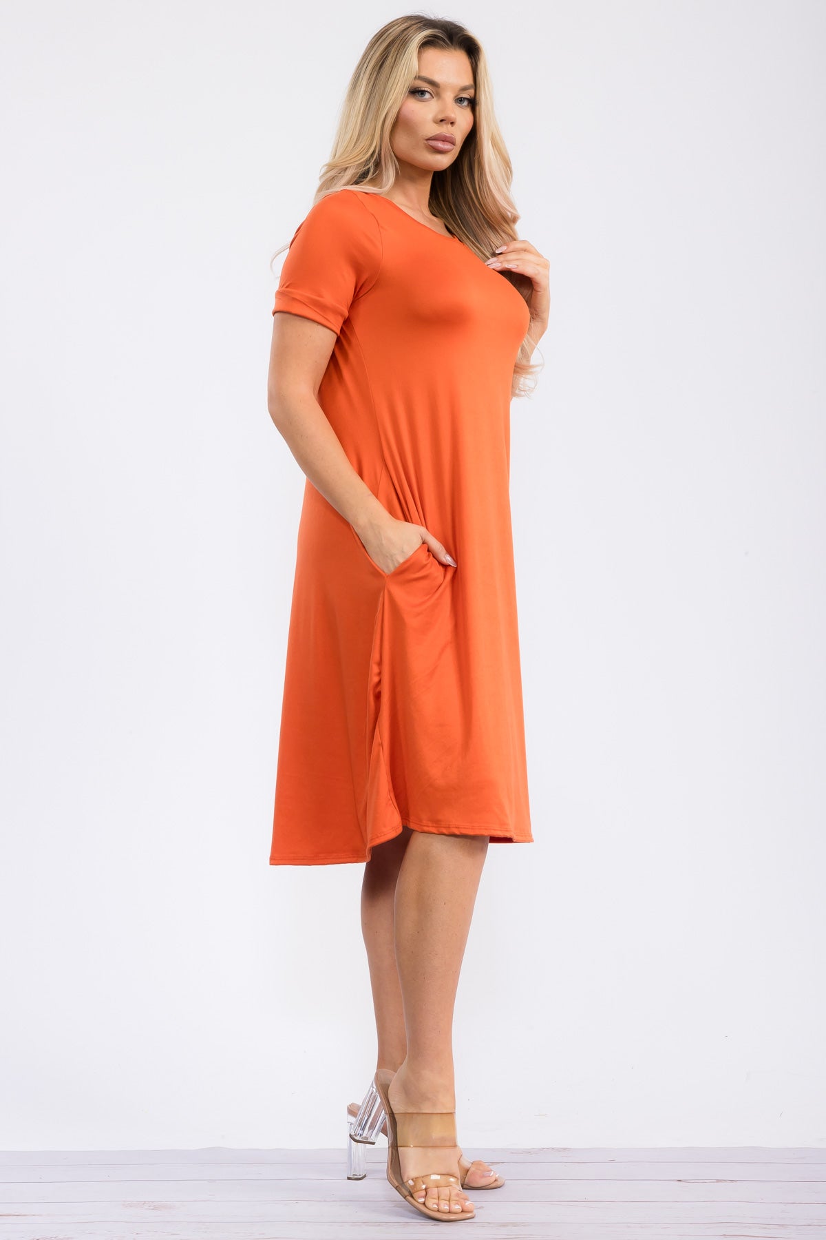 SAN136X-S Tunic Dress with Pockets