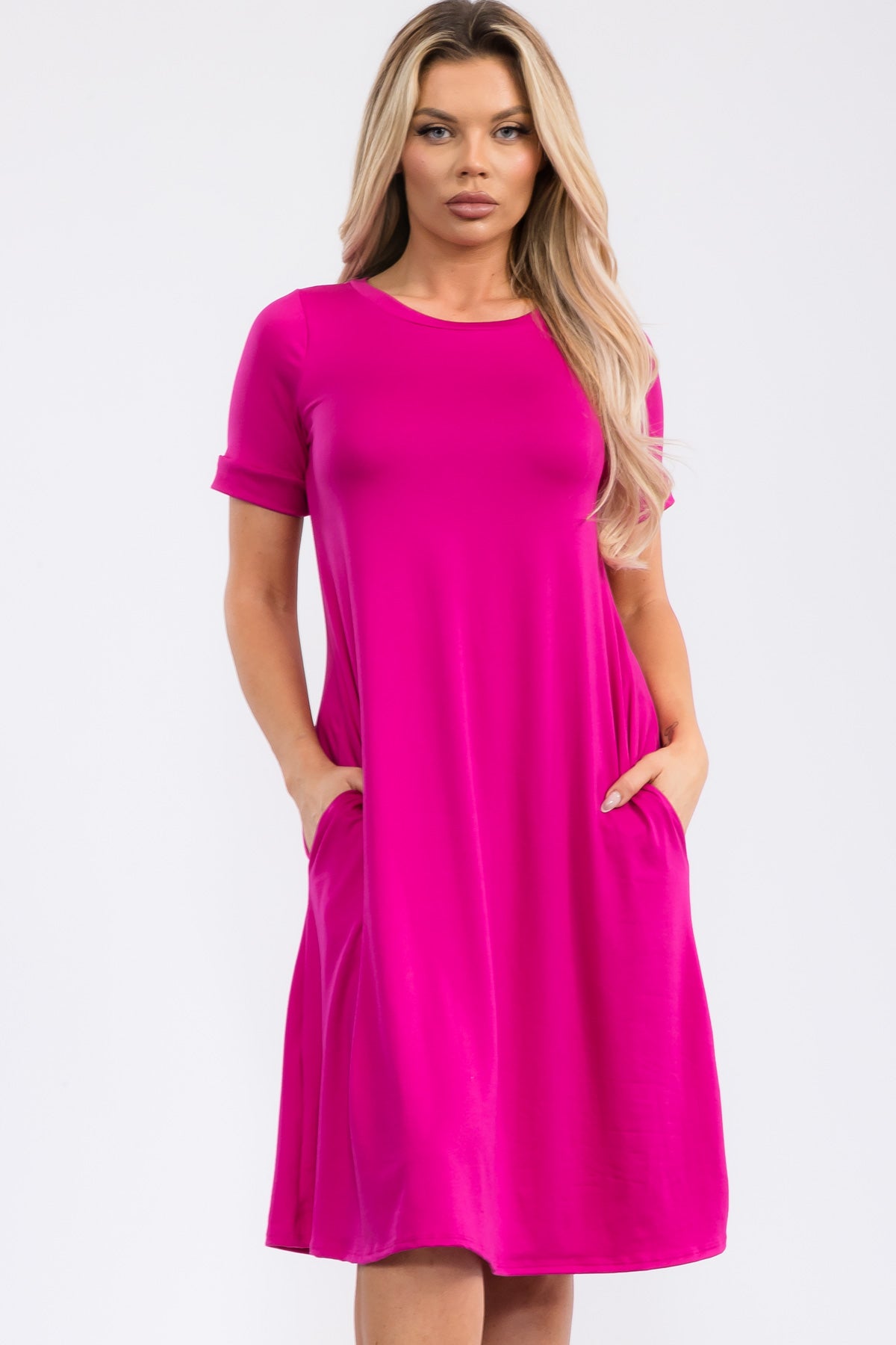 SAN136X-S Tunic Dress with Pockets