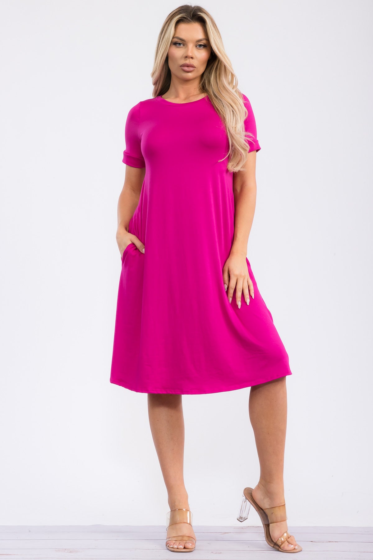 SAN136X-S Tunic Dress with Pockets