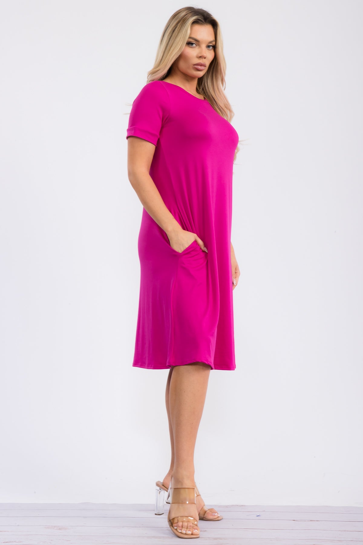 SAN136X-S Tunic Dress with Pockets