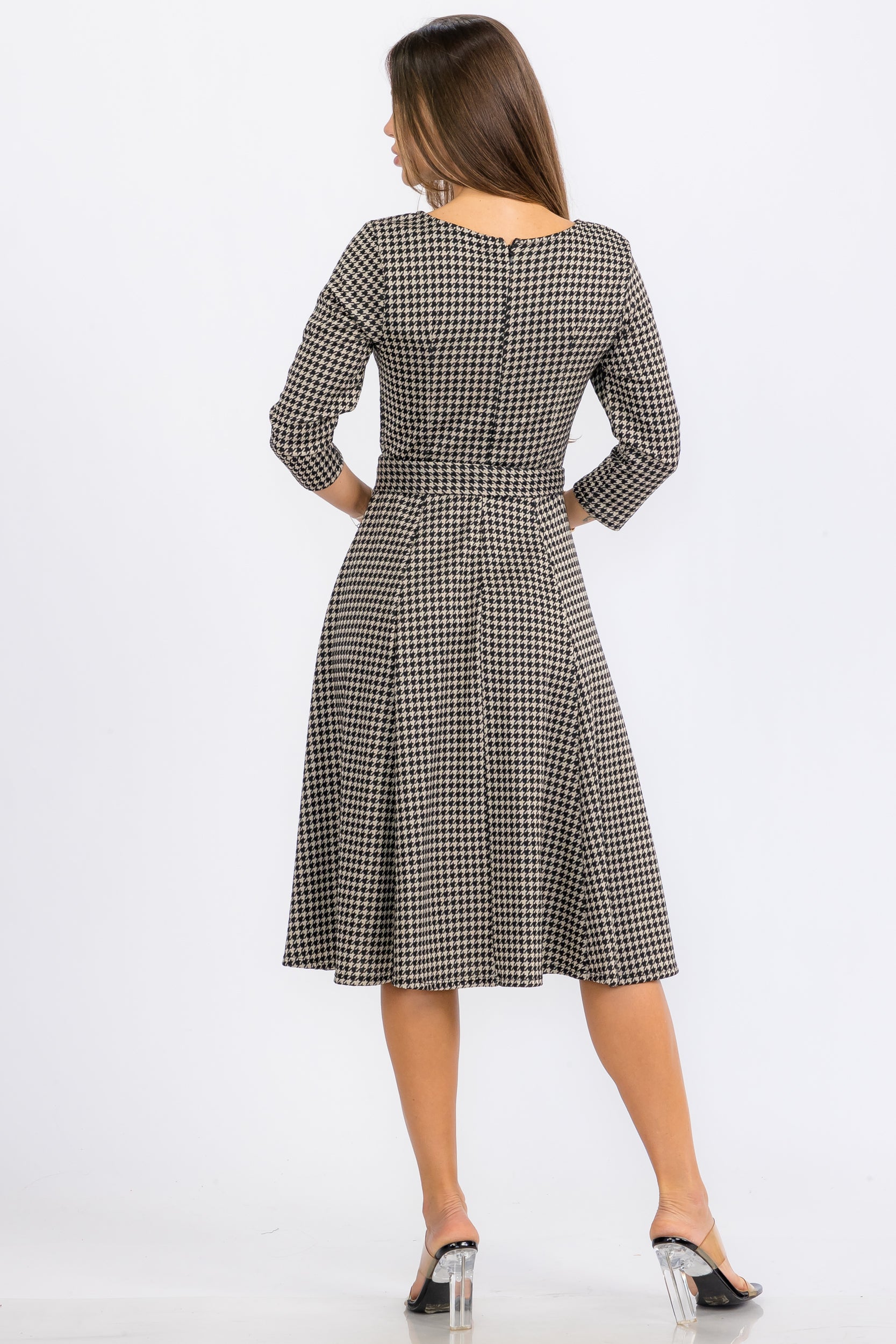 HH726C-R-P MIDI DRESS