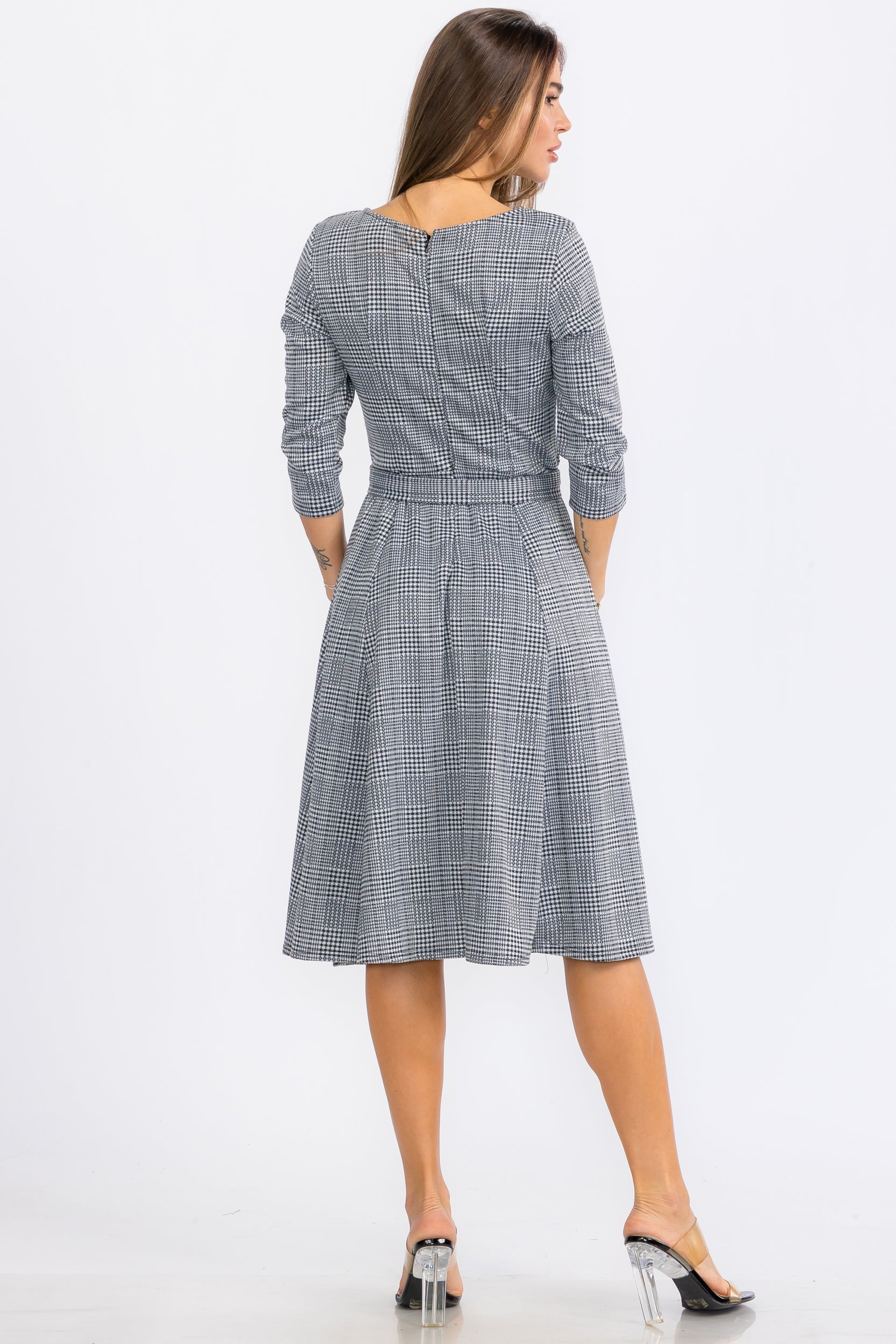 HH726C-R-P MIDI DRESS