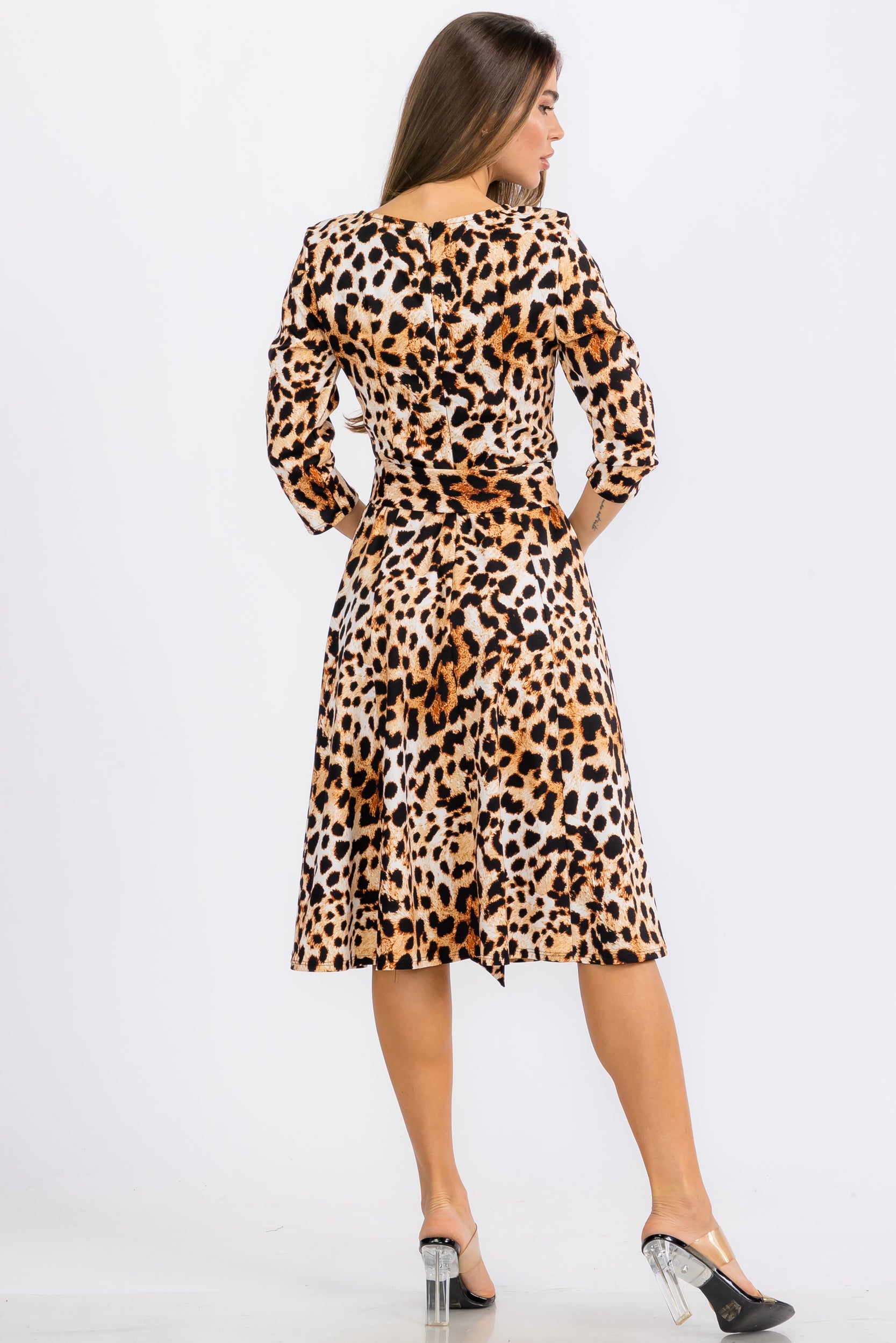 HH726C-R-P MIDI DRESS