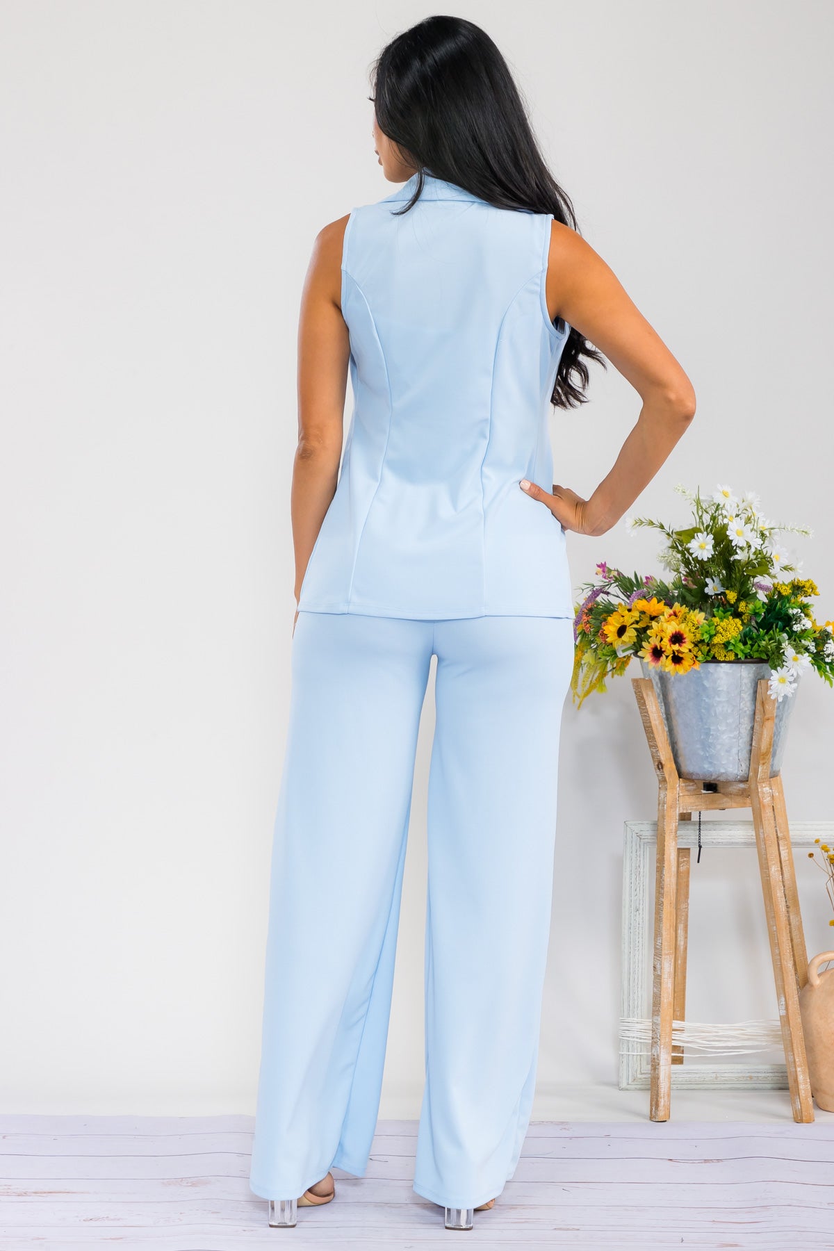 HH706R-SL - 2 PC VEST AND PANT SET