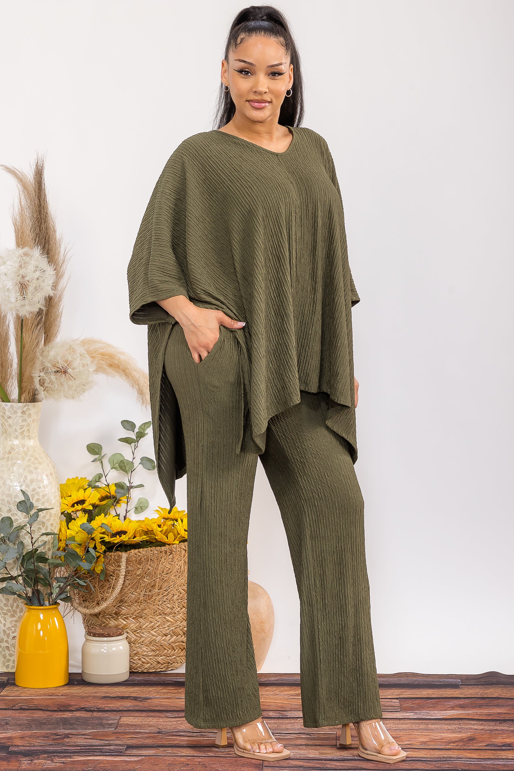 HH788-R 2-Piece OVERSIZED Top & Pants