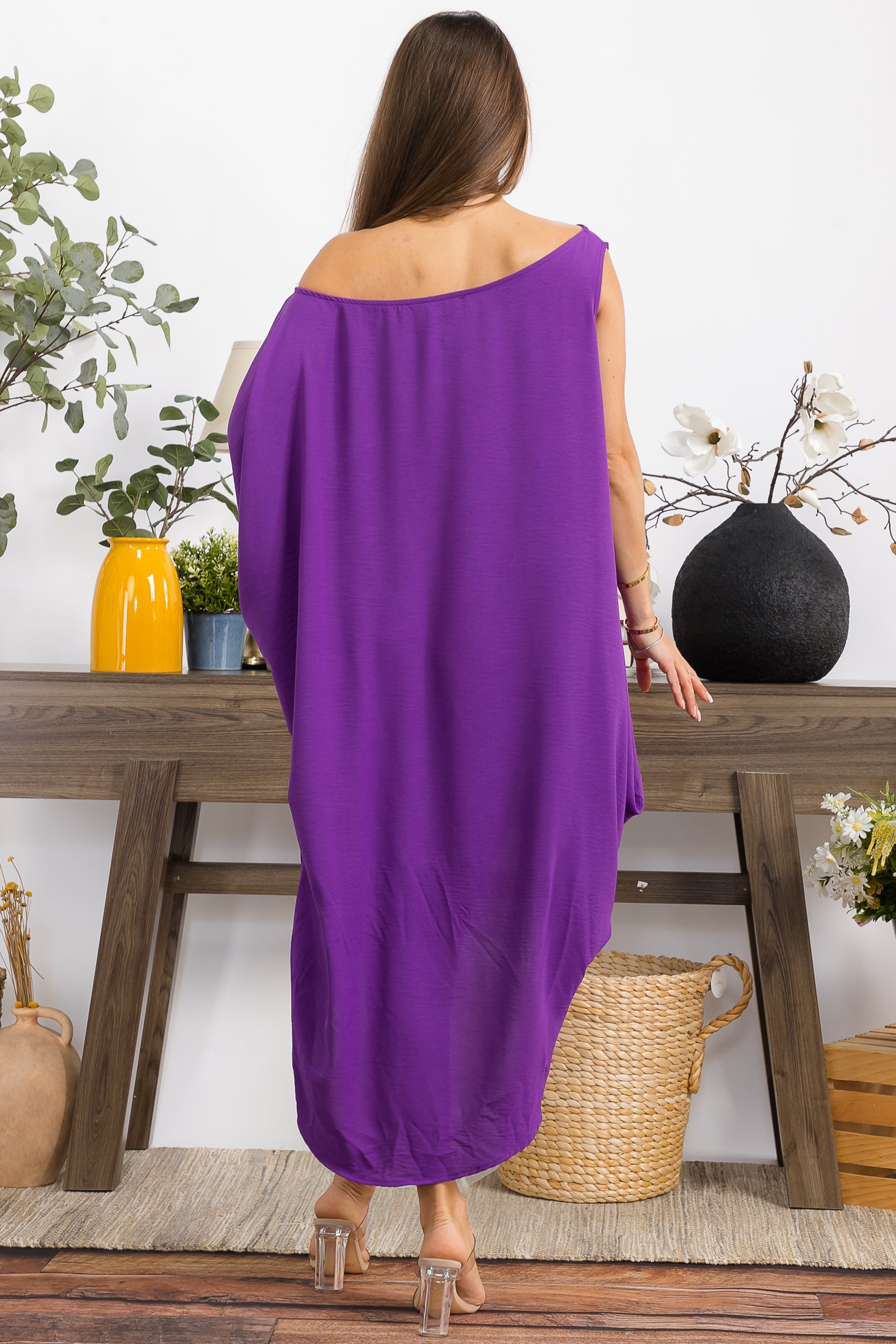HH735R-S COLD SHOULDER DRESS