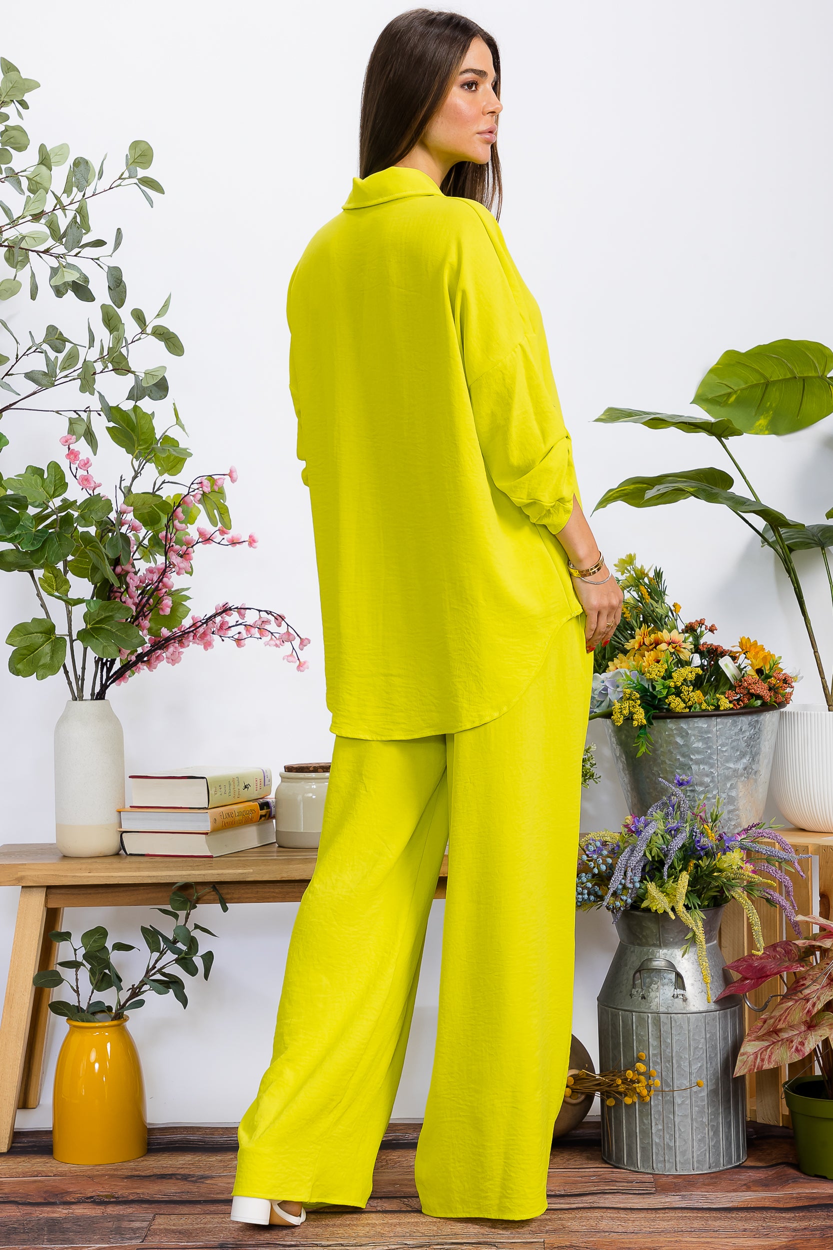 HH753-55R-S1 2PC COLLARD SHIRT AND PANT SET