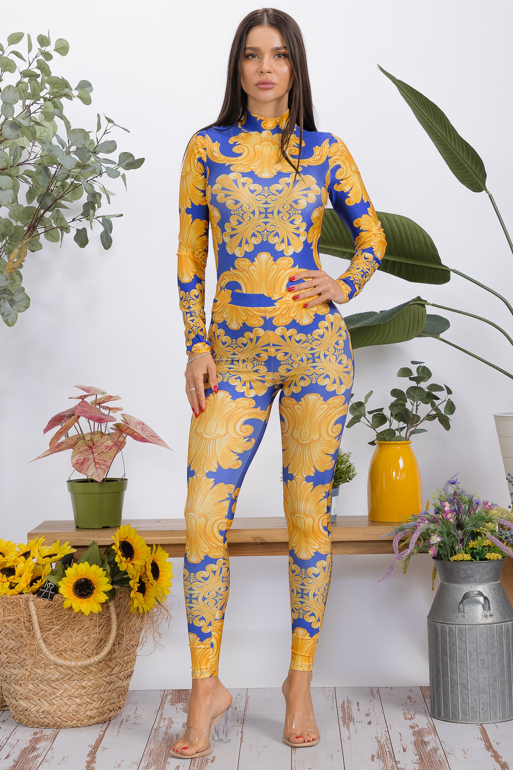 HH1151-P1 2-piece bodysuit and leggings set