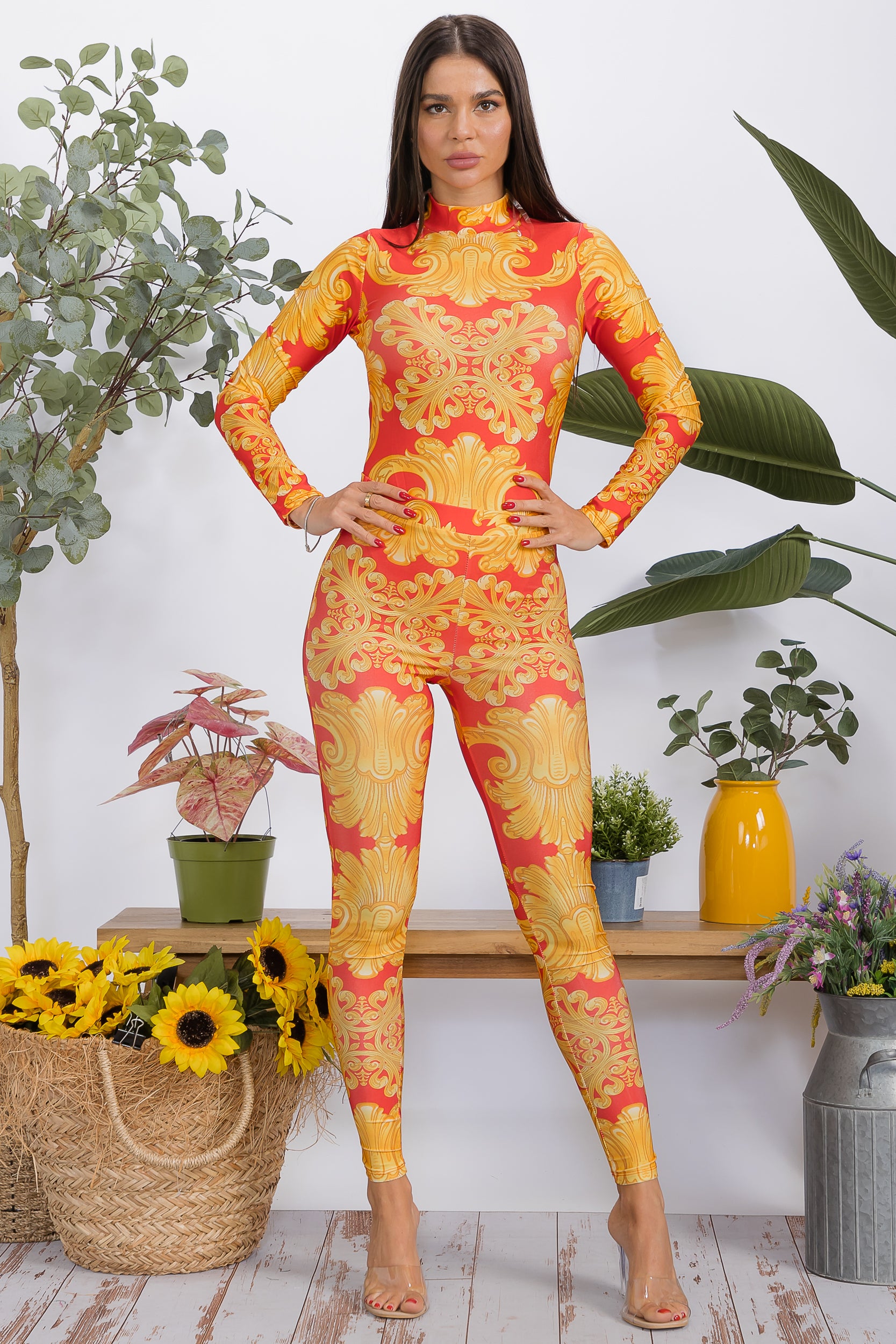 HH1151-P1 2-piece bodysuit and leggings set