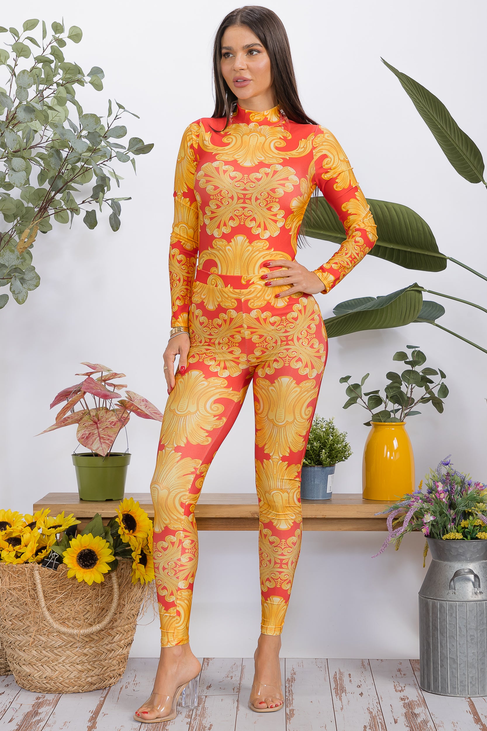 HH1151-P1 2-piece bodysuit and leggings set