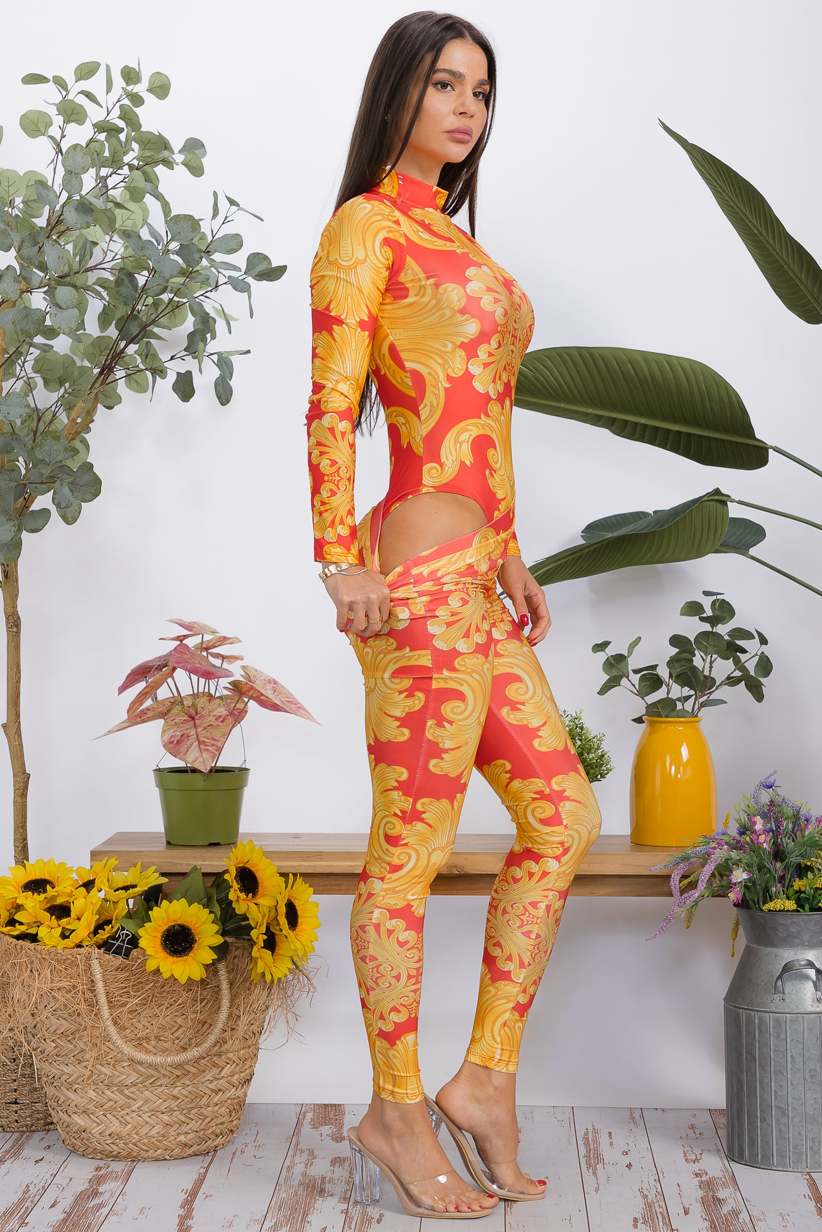 HH1151-P1 2-piece bodysuit and leggings set