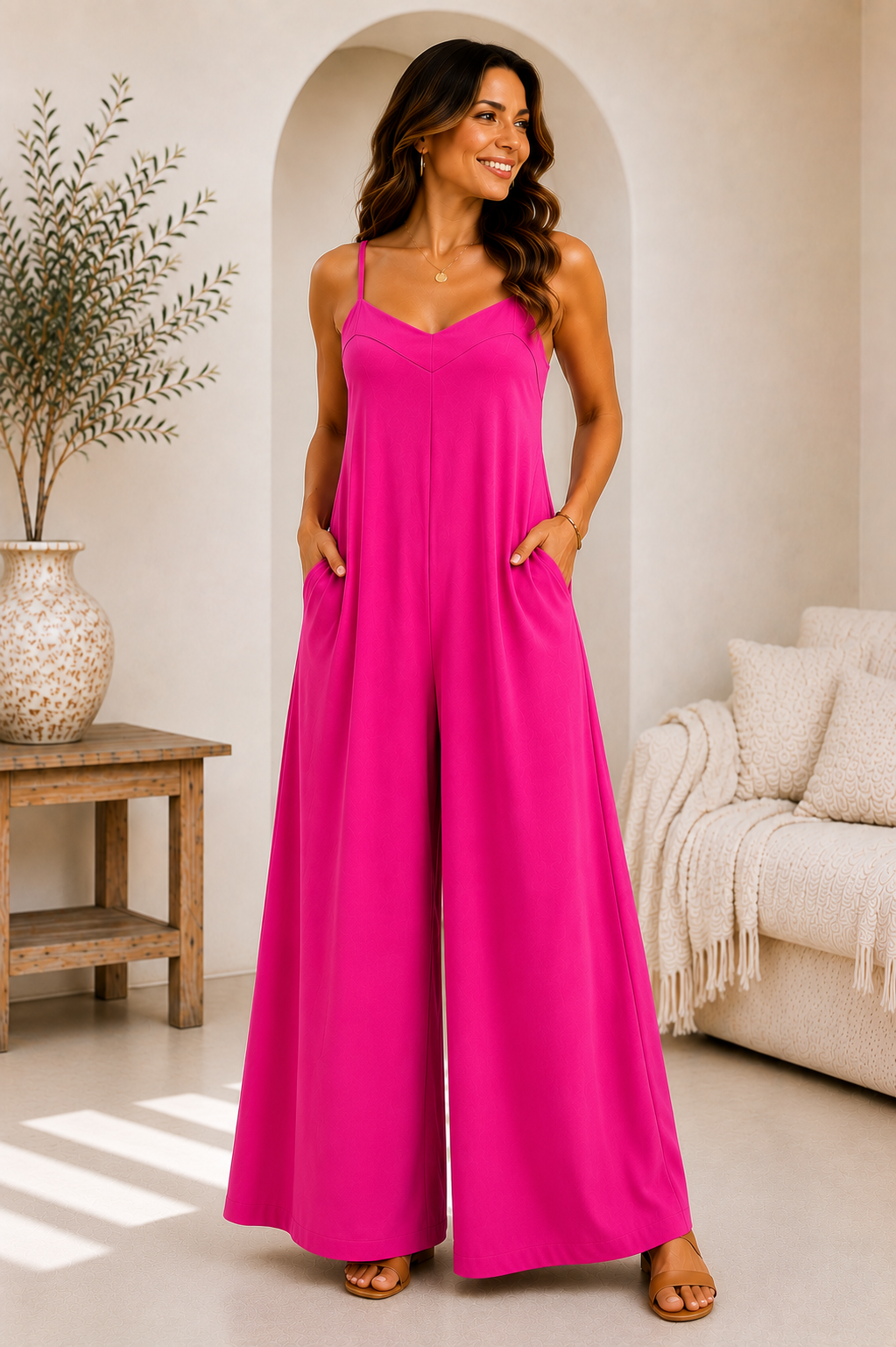 ZB126-X - Plus Size Relaxed Jumpsuit