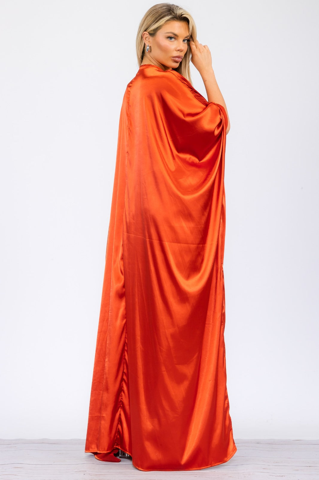 HH707X-S Plus Size Duster Pants & Robe 2 Piece Set