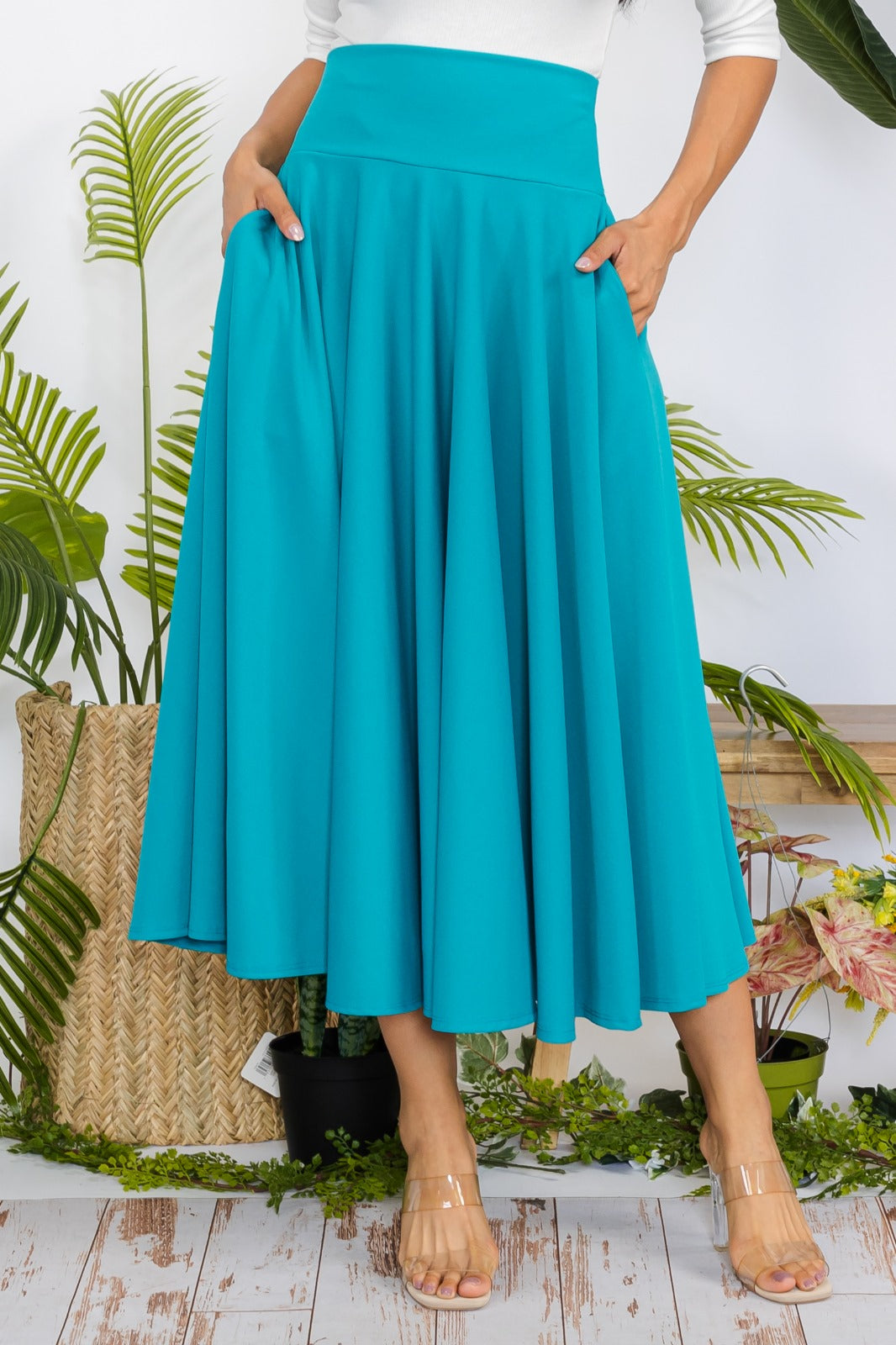 HH746R-S Maxi Skirt with Pockets