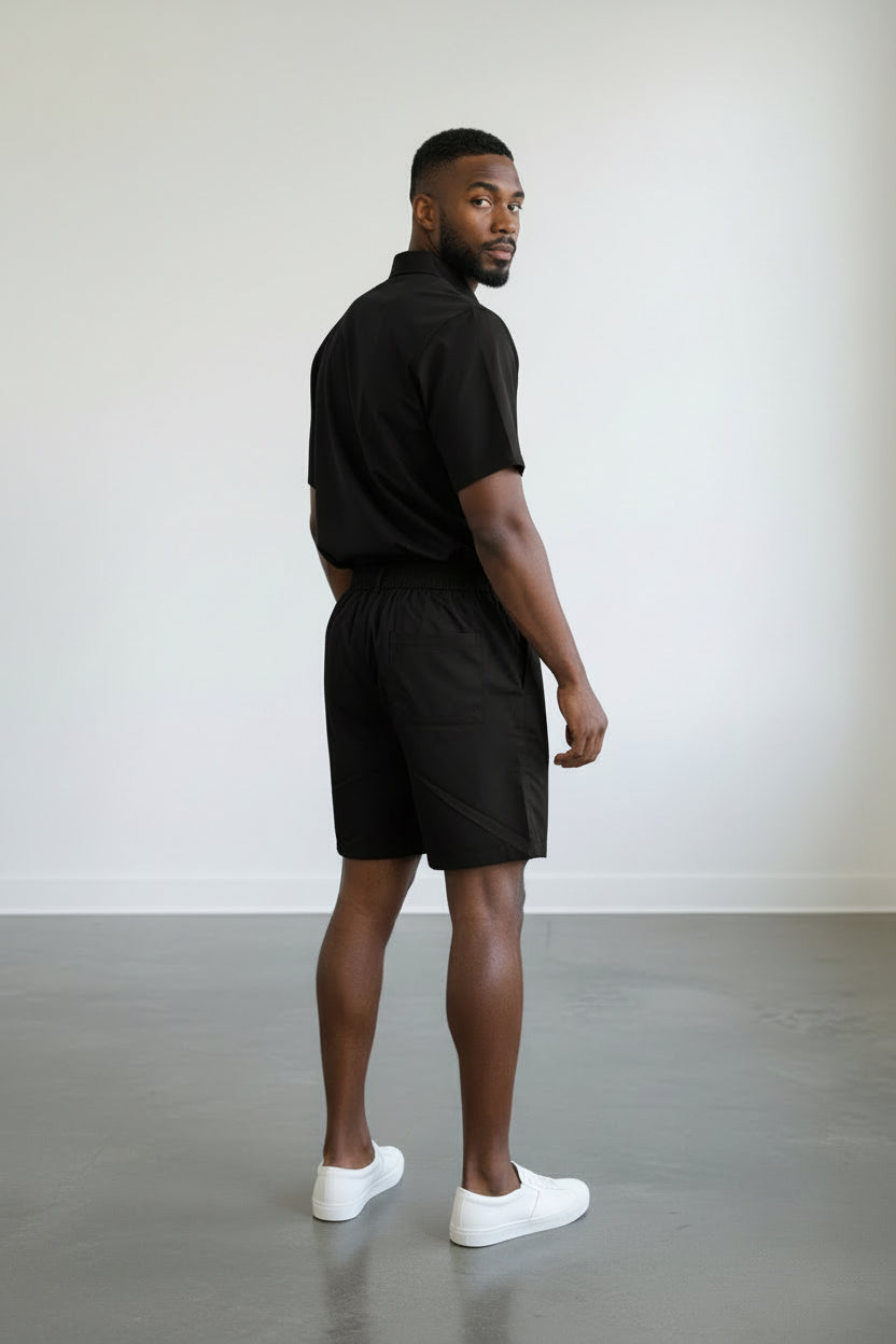 2551-R Men's Polo Shirt & Shorts Set