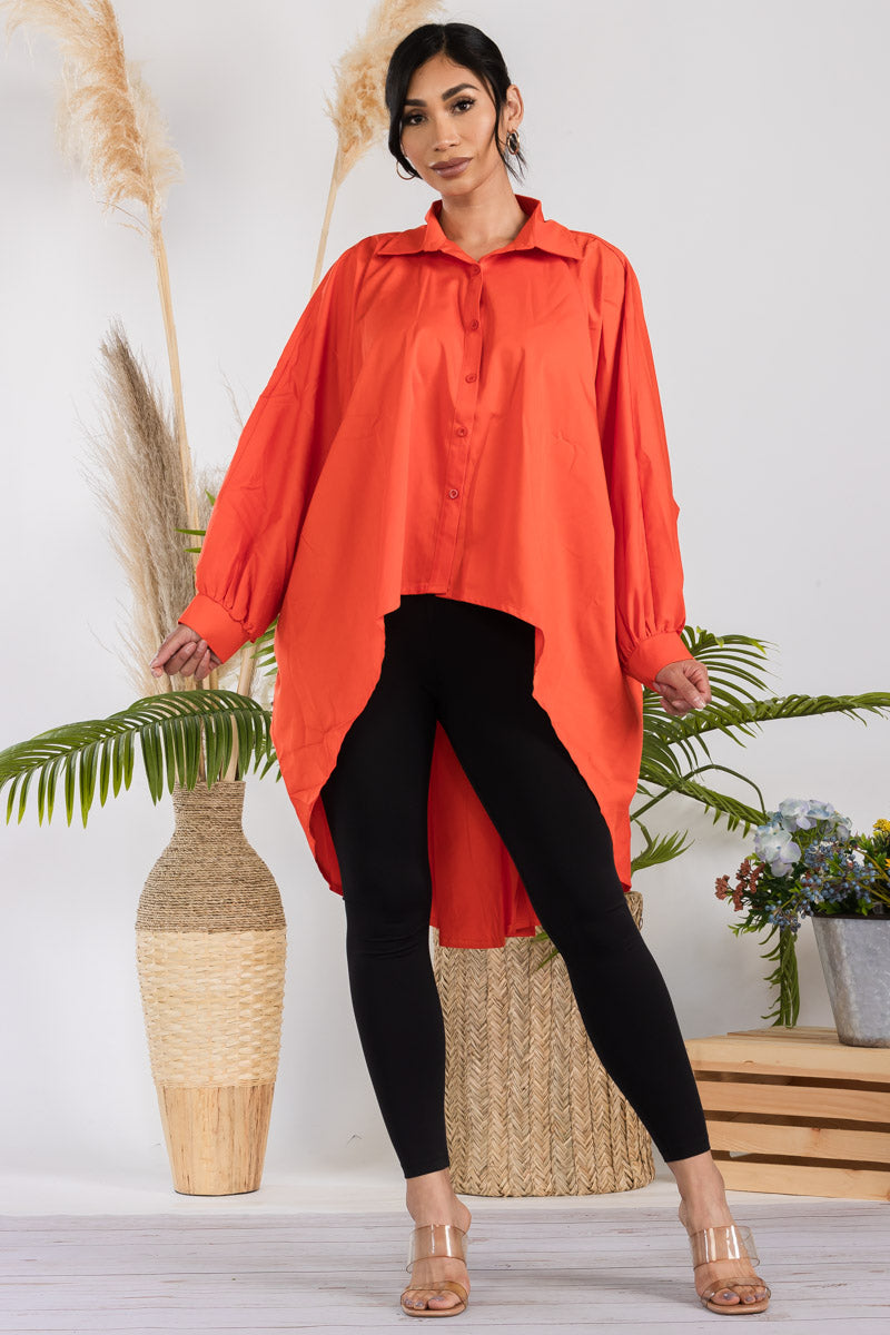T304X - HI-LO LONG SLEEVE SHIRT