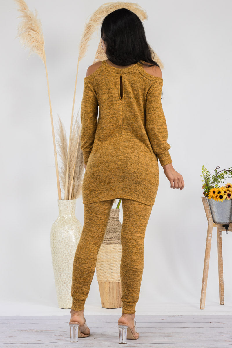 HH669R1-SOLID - 2 PC TOP AND JOGGER SET
