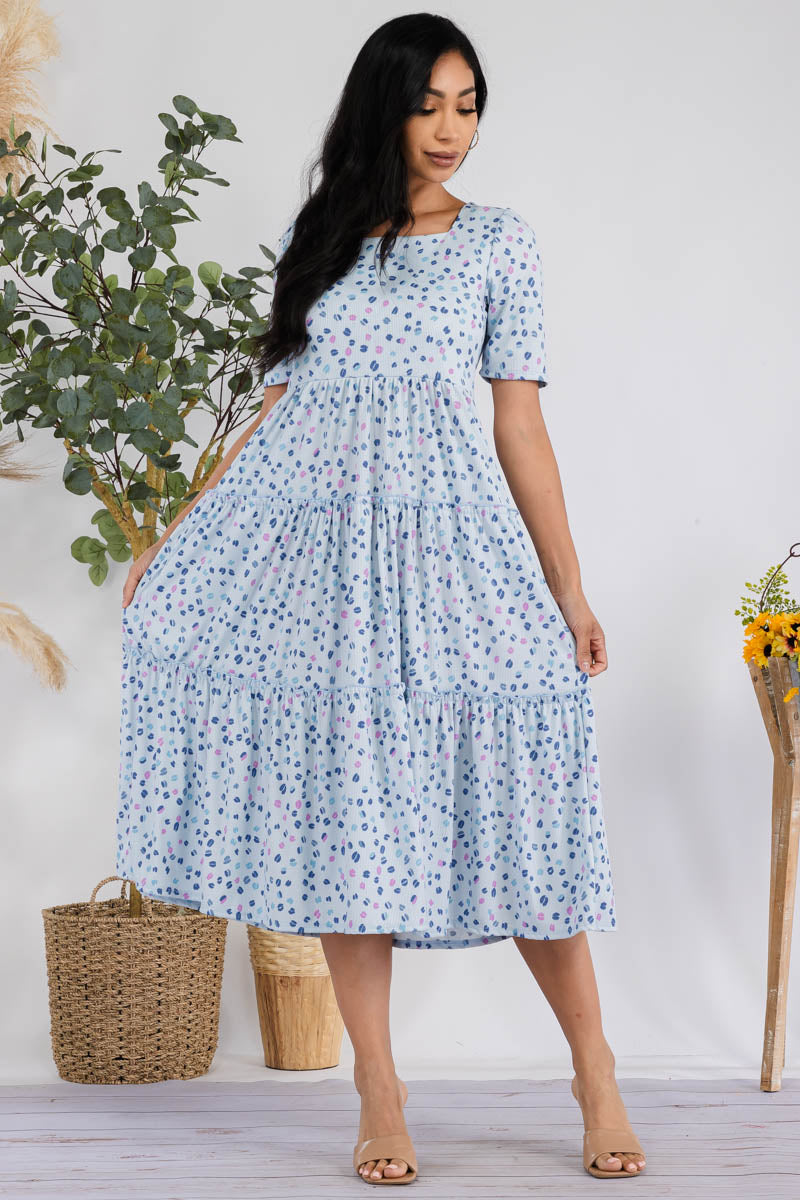 JR778R-COFFEEBEAN - Drop Waist Midi Dress