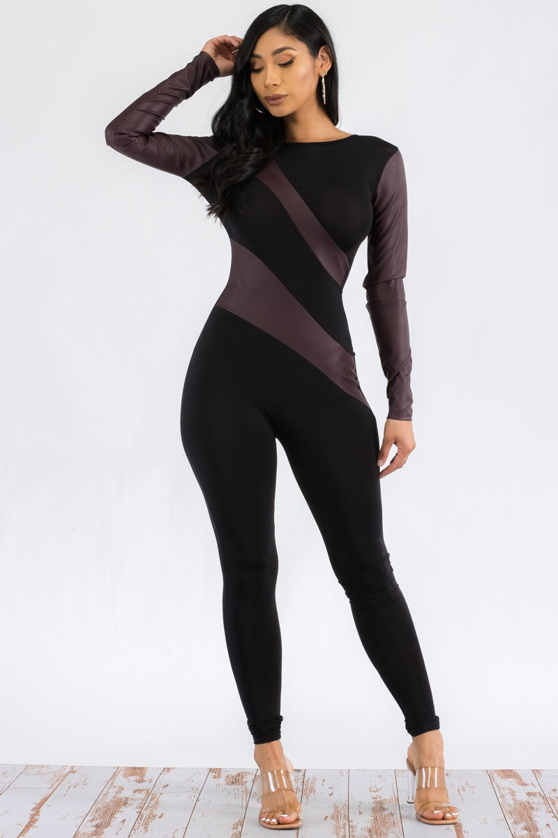 HH658R-FL - TRAJE BODYCON MANGA LARGA