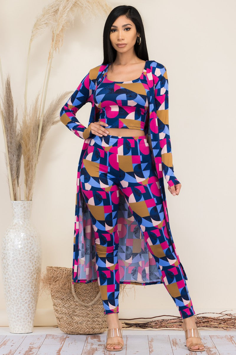 HH624X-AB - 3 PC PANT AND DUSTER SET