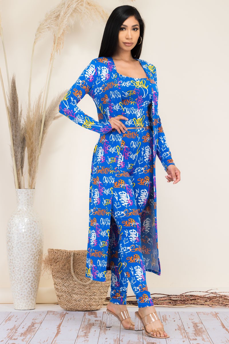 HH624X-GRAF - 3 PC PANT AND DUSTER SET