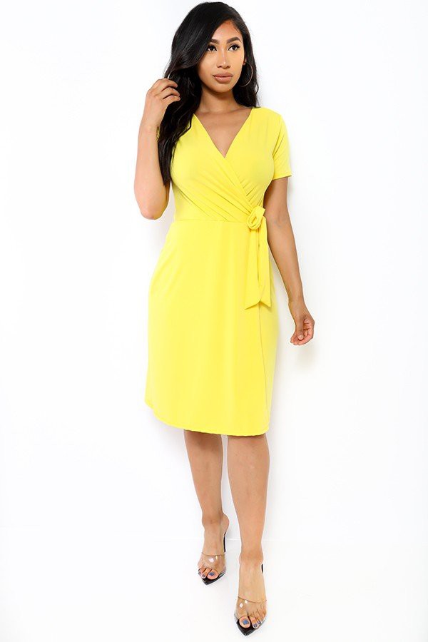 HH467X-SL - MIDI WRAP DRESS