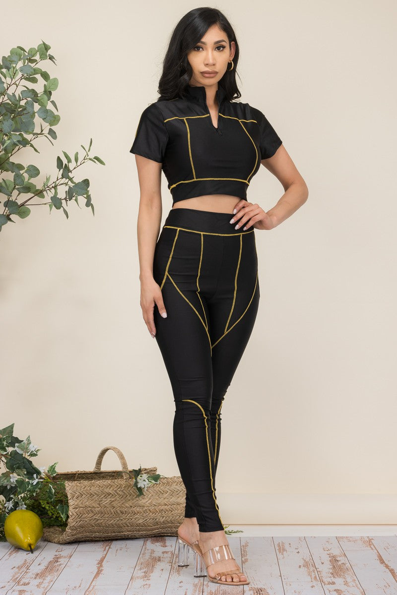 HH640 - 2 PC PANT SET WITH MASK