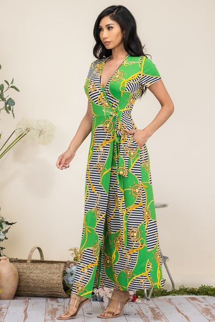 HH548R-NAT - SHORT SLEEVE MAXI DRESS