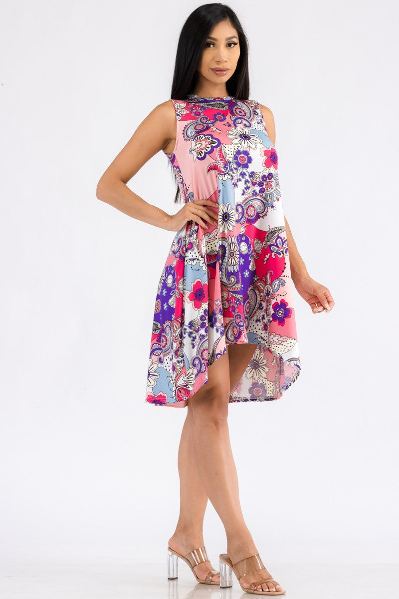 HH696X-PAISLEY - VESTIDO SIN MANGAS RELAX FIT