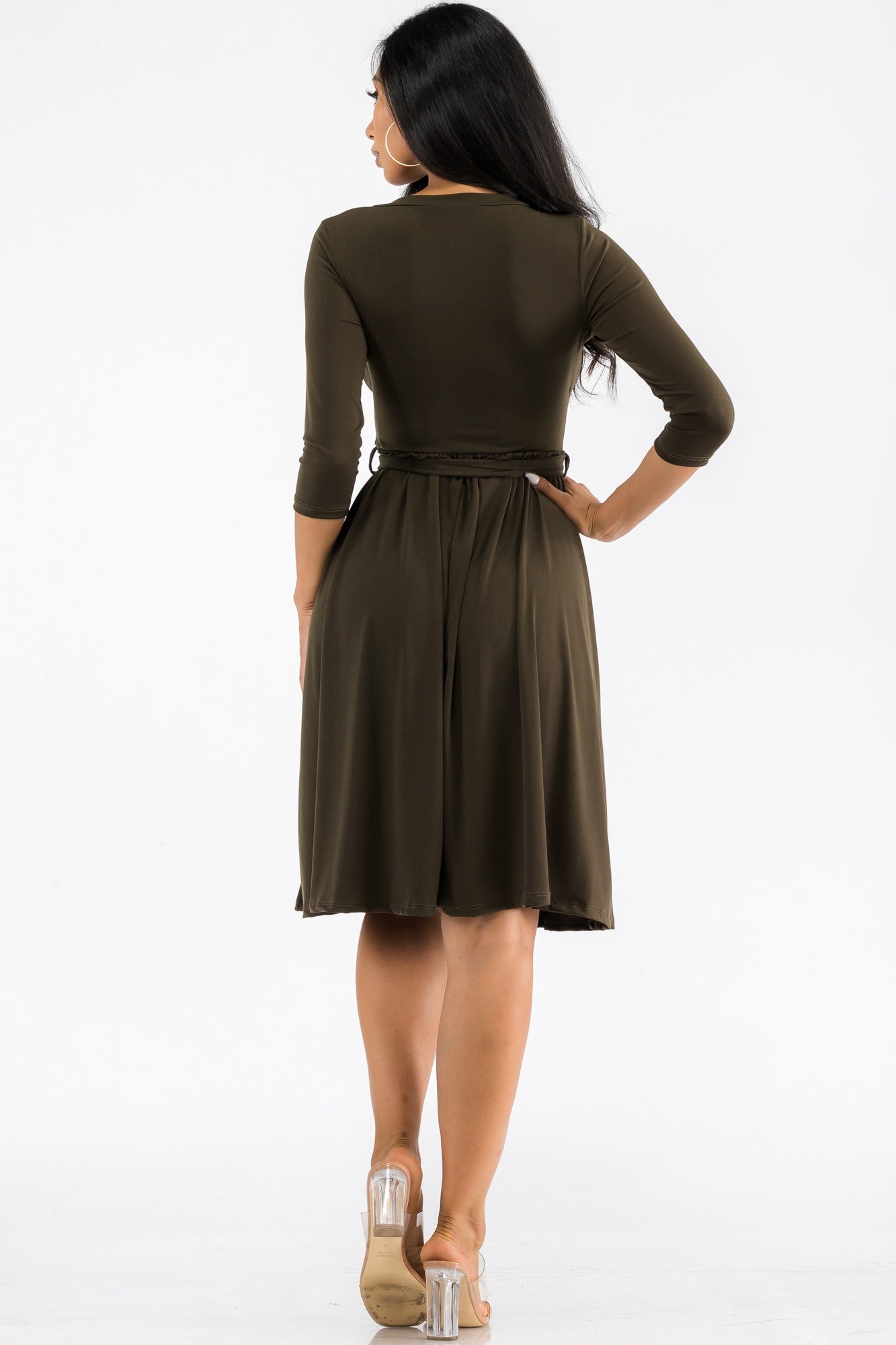 HH710X-SL - MIDI WRAP DRESS