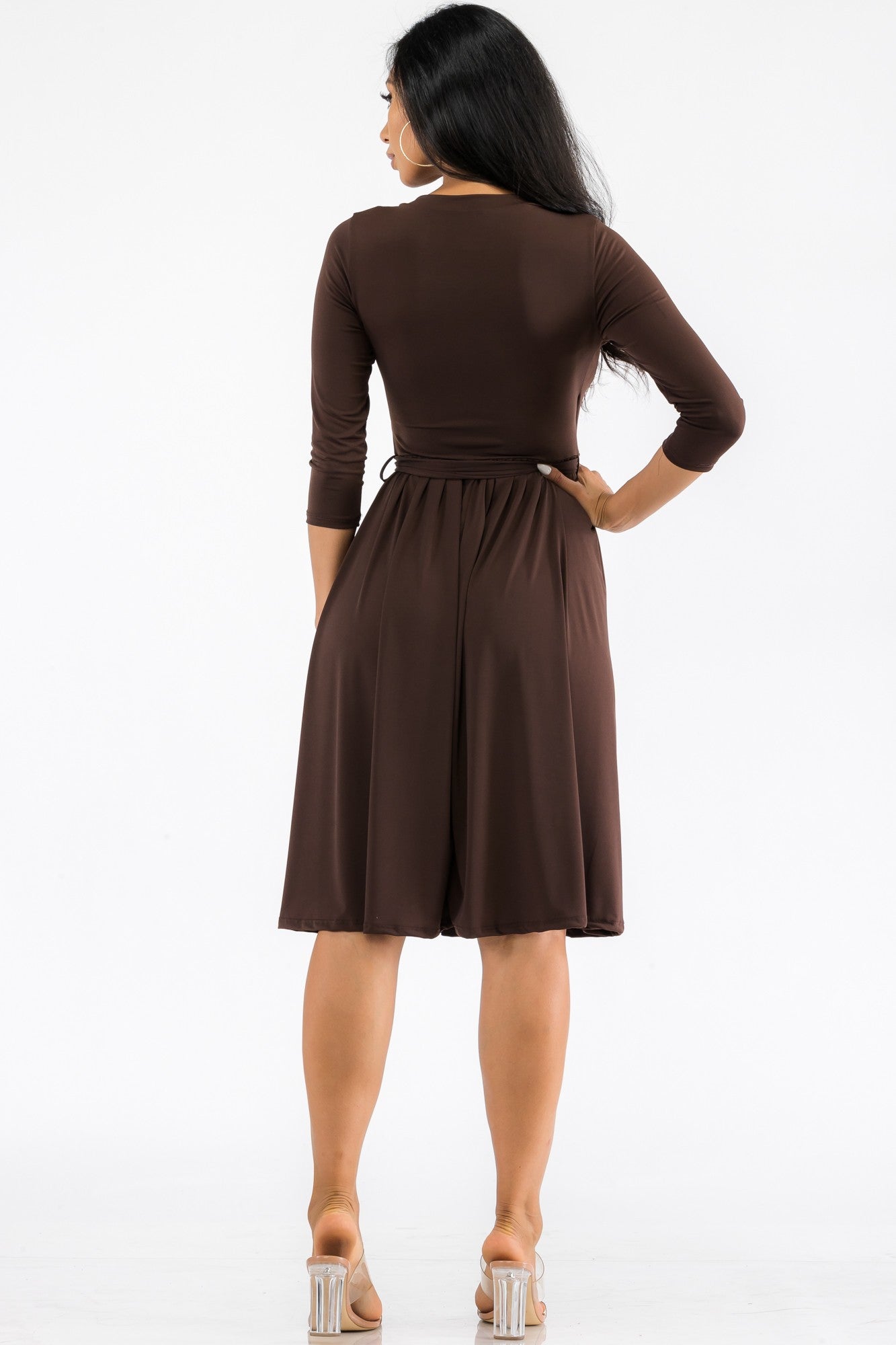 HH710X-SL - MIDI WRAP DRESS