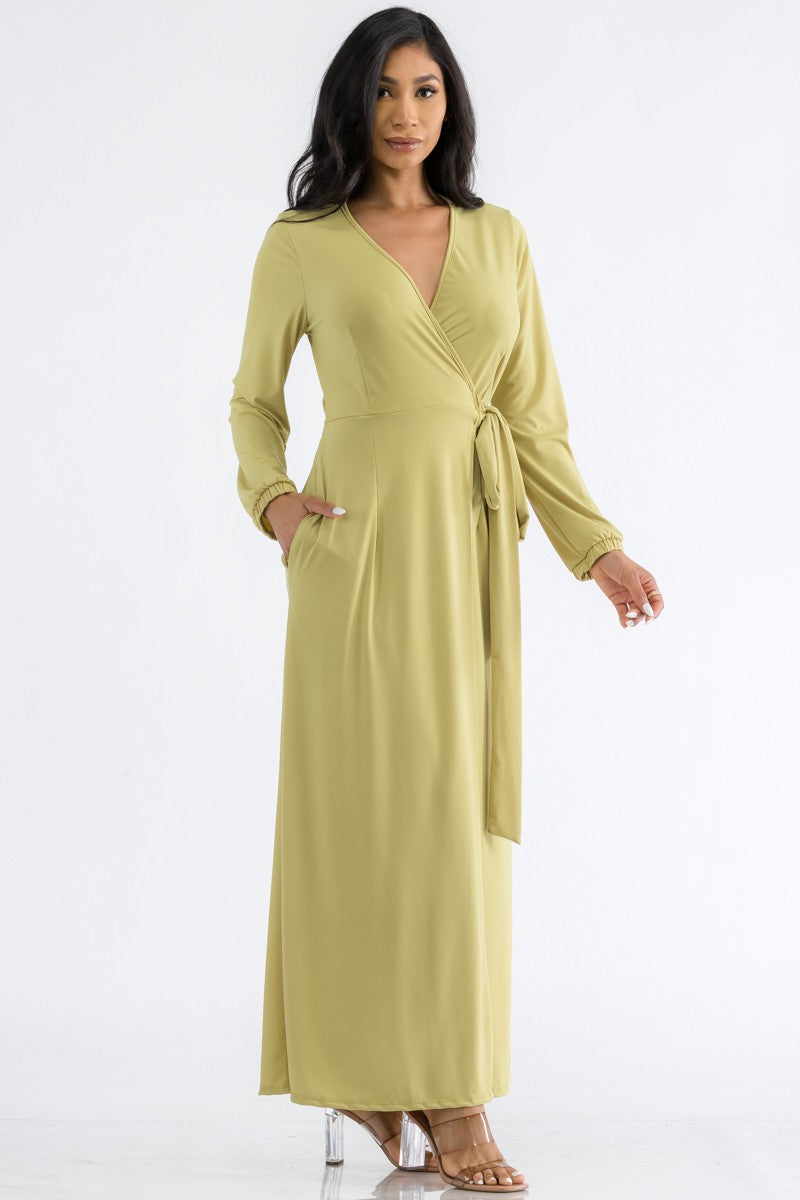 HH548R1-LS LONG SLEEVE MAXI DRESS