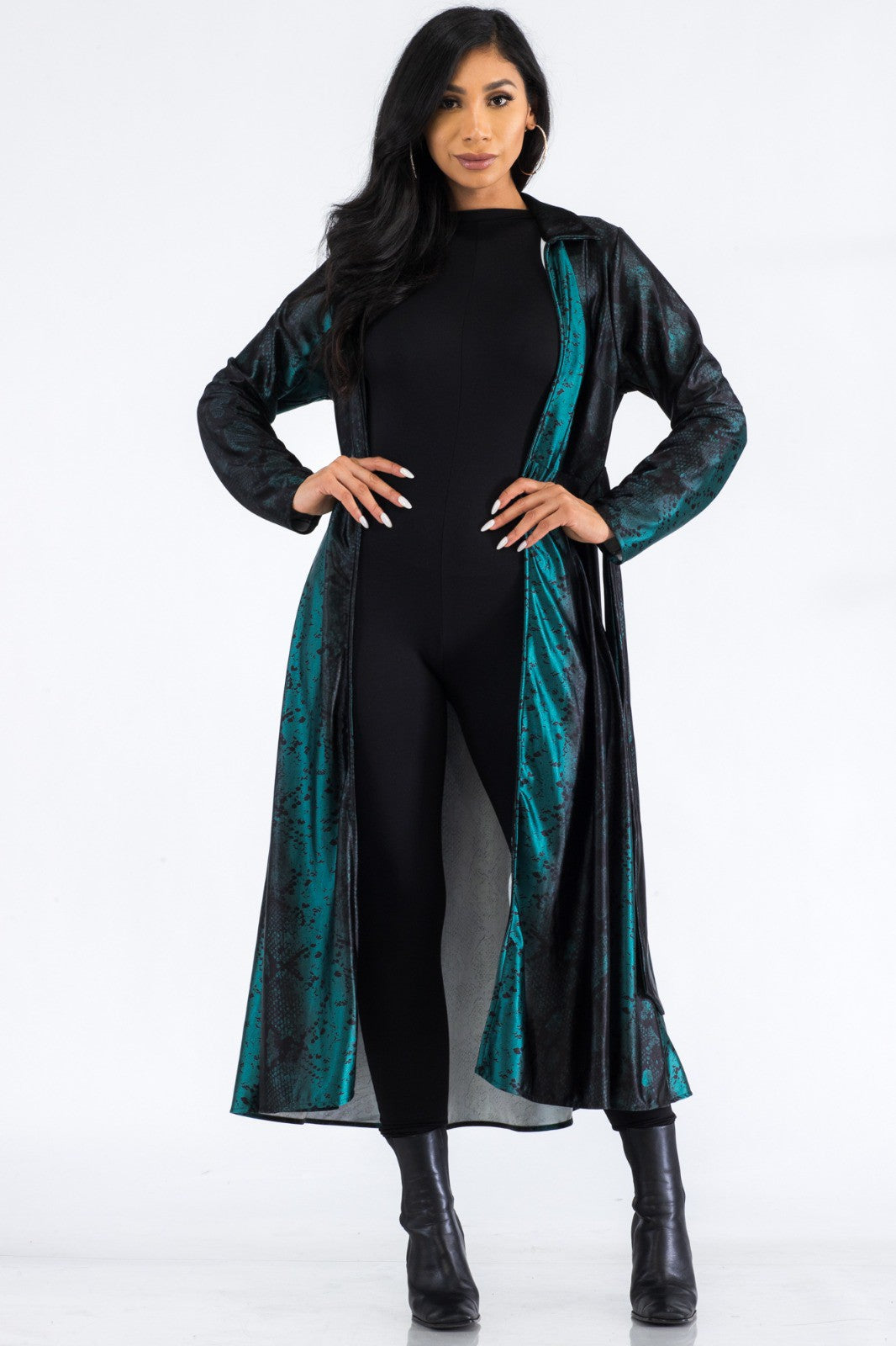 HH530R-SNAKE - LONG SLEEVE KIMONO