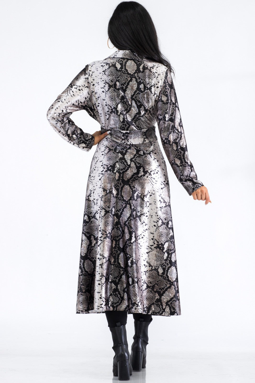 HH530R-SNAKE - LONG SLEEVE KIMONO