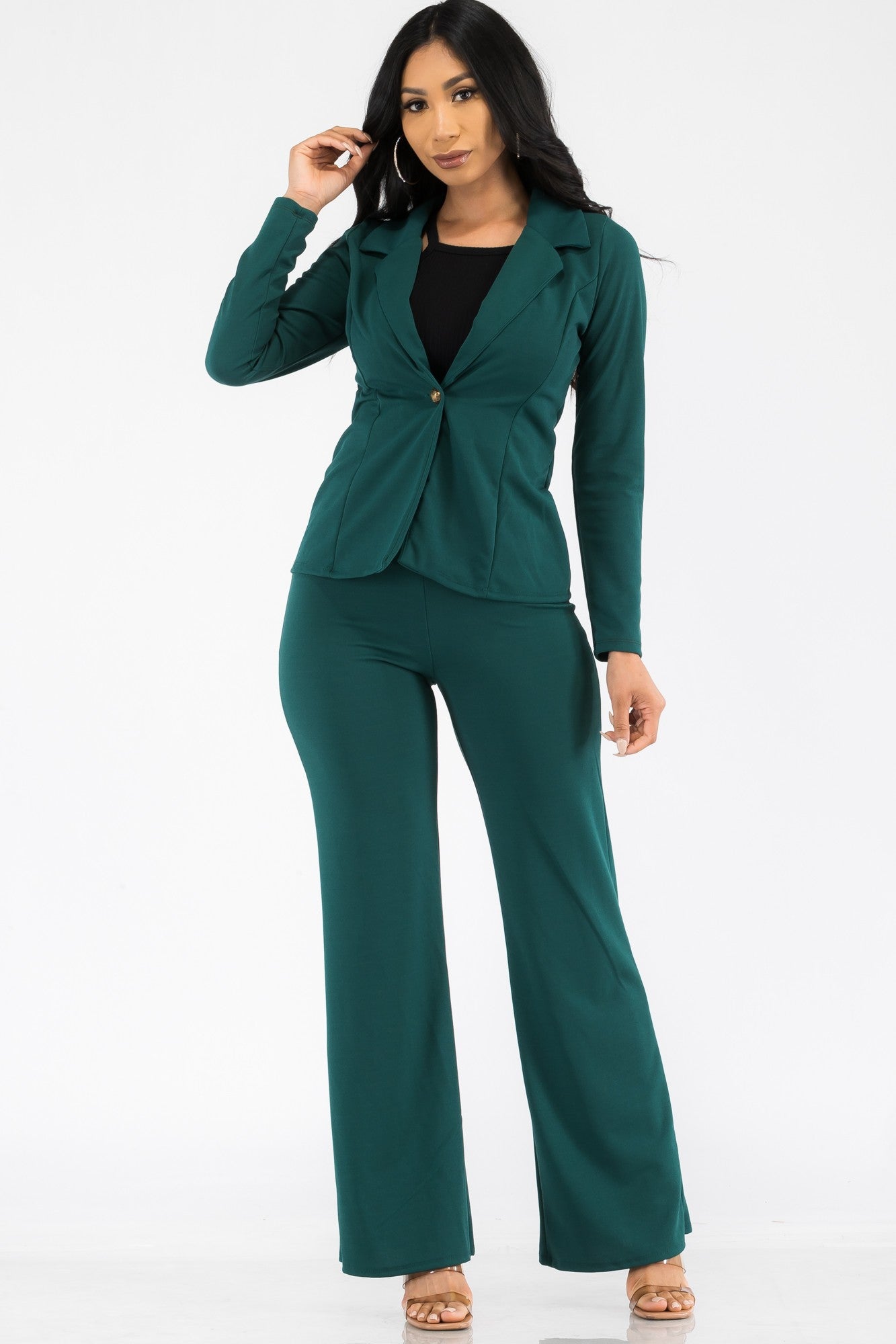 HH715X-SL - CONJUNTO 2PC BLAZER Y PANTALÓN