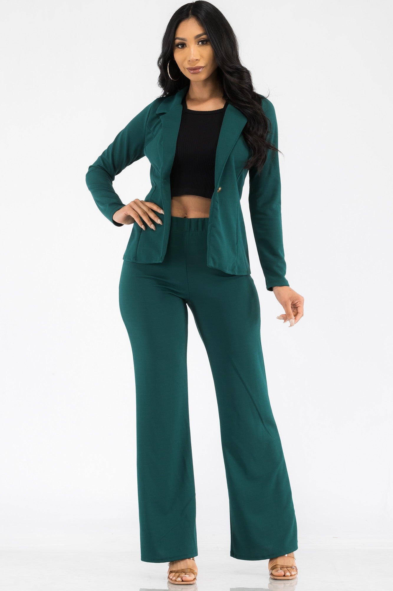 HH715X-SL - 2PC BLAZER AND PANT SUIT