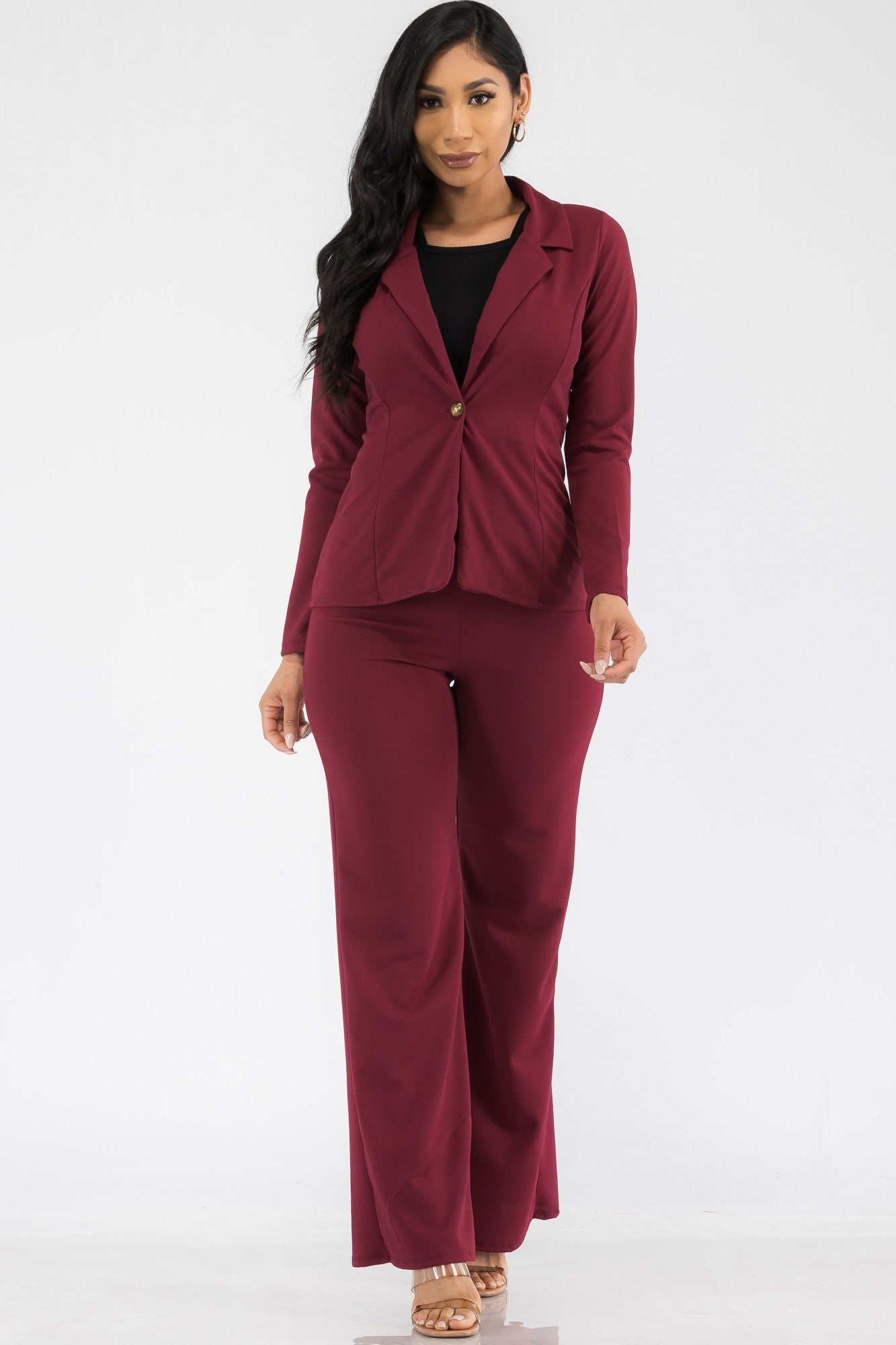 HH715X-SL - 2PC BLAZER AND PANT SUIT