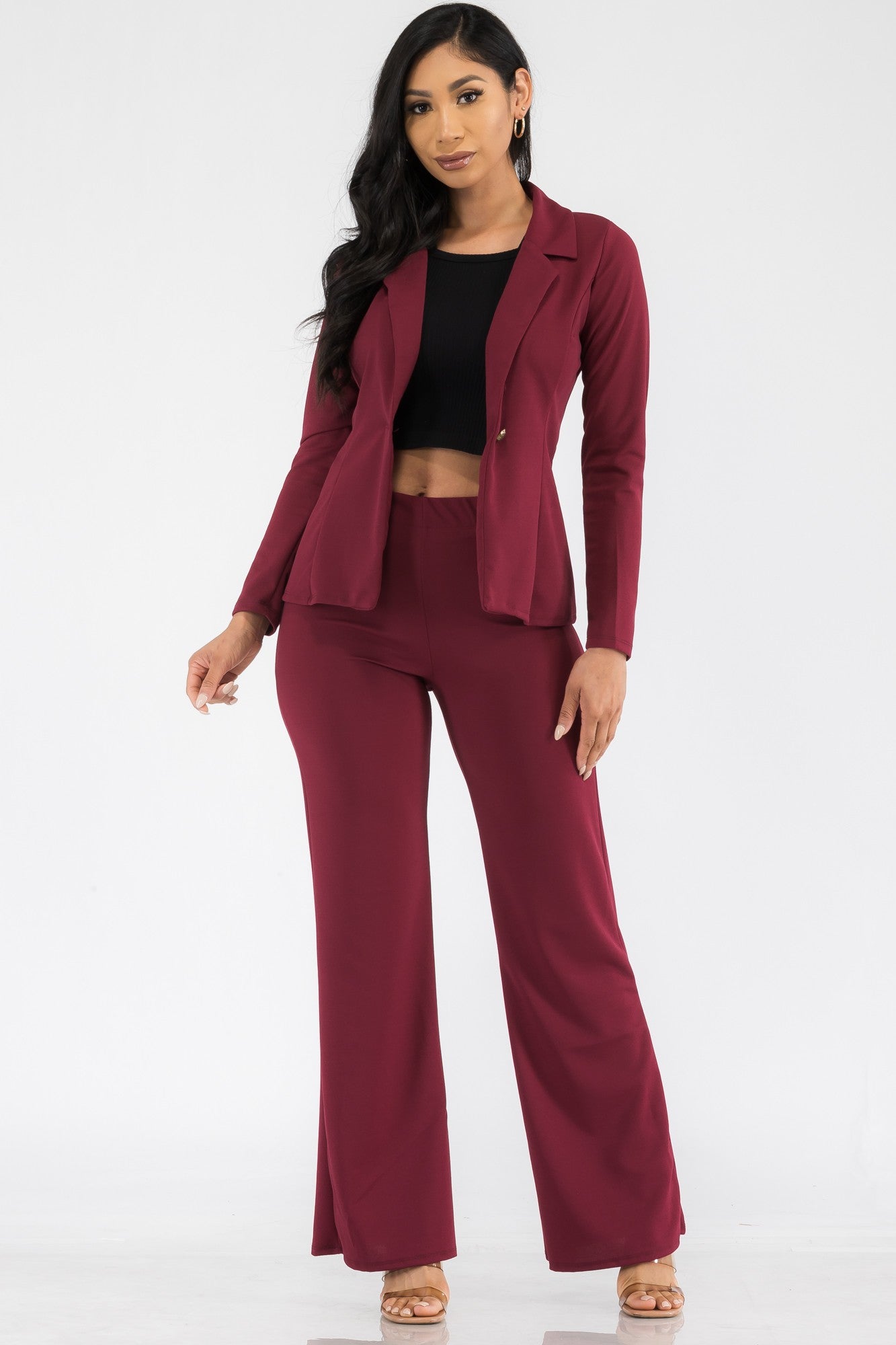 HH715X-SL - CONJUNTO 2PC BLAZER Y PANTALÓN