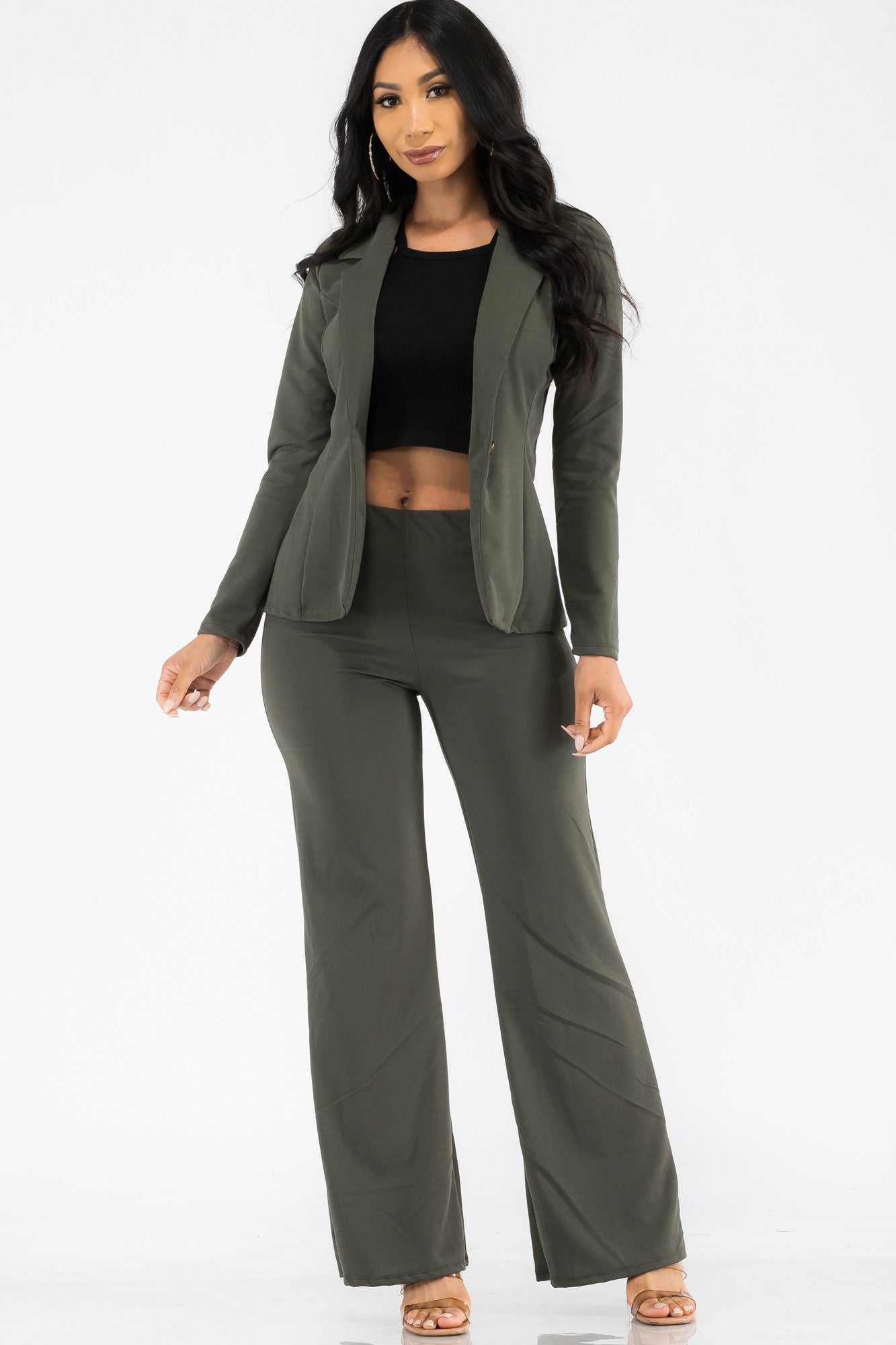 HH715X-SL - CONJUNTO 2PC BLAZER Y PANTALÓN