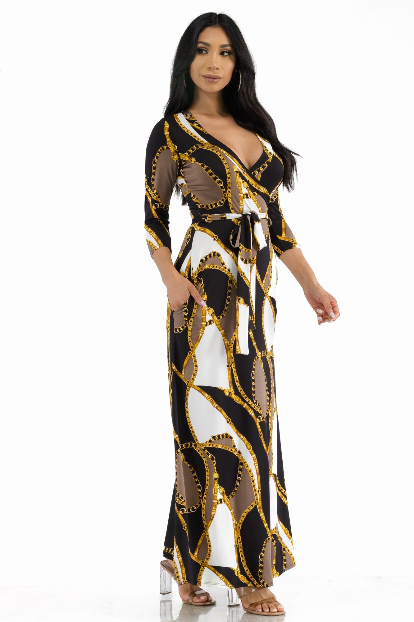 SAN149X-PRINT - VESTIDO MAXI BARROCO