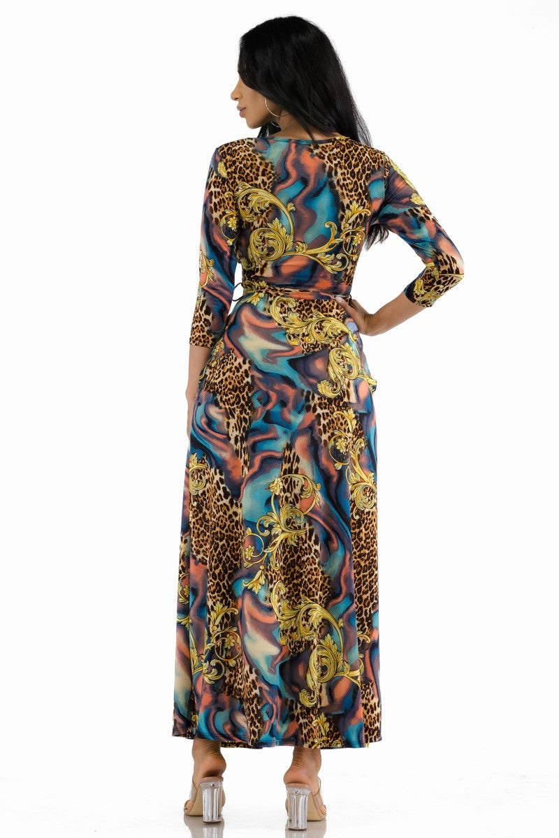 SAN149X-PRINT - VESTIDO MAXI BARROCO